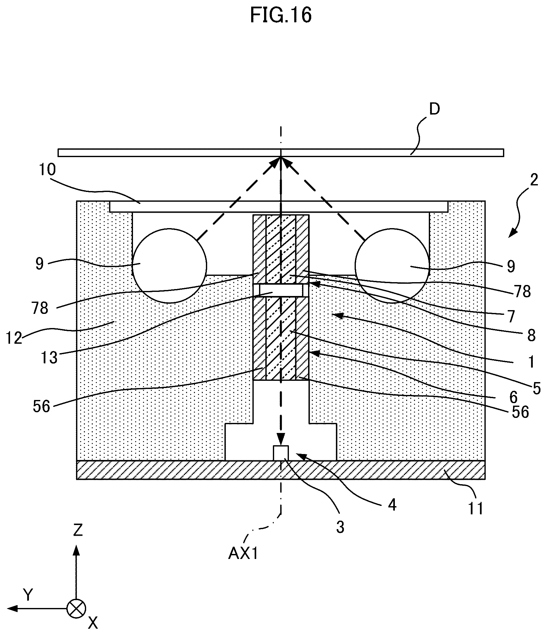 Patent US12105303 Figure 16 – Optical member and image reading device