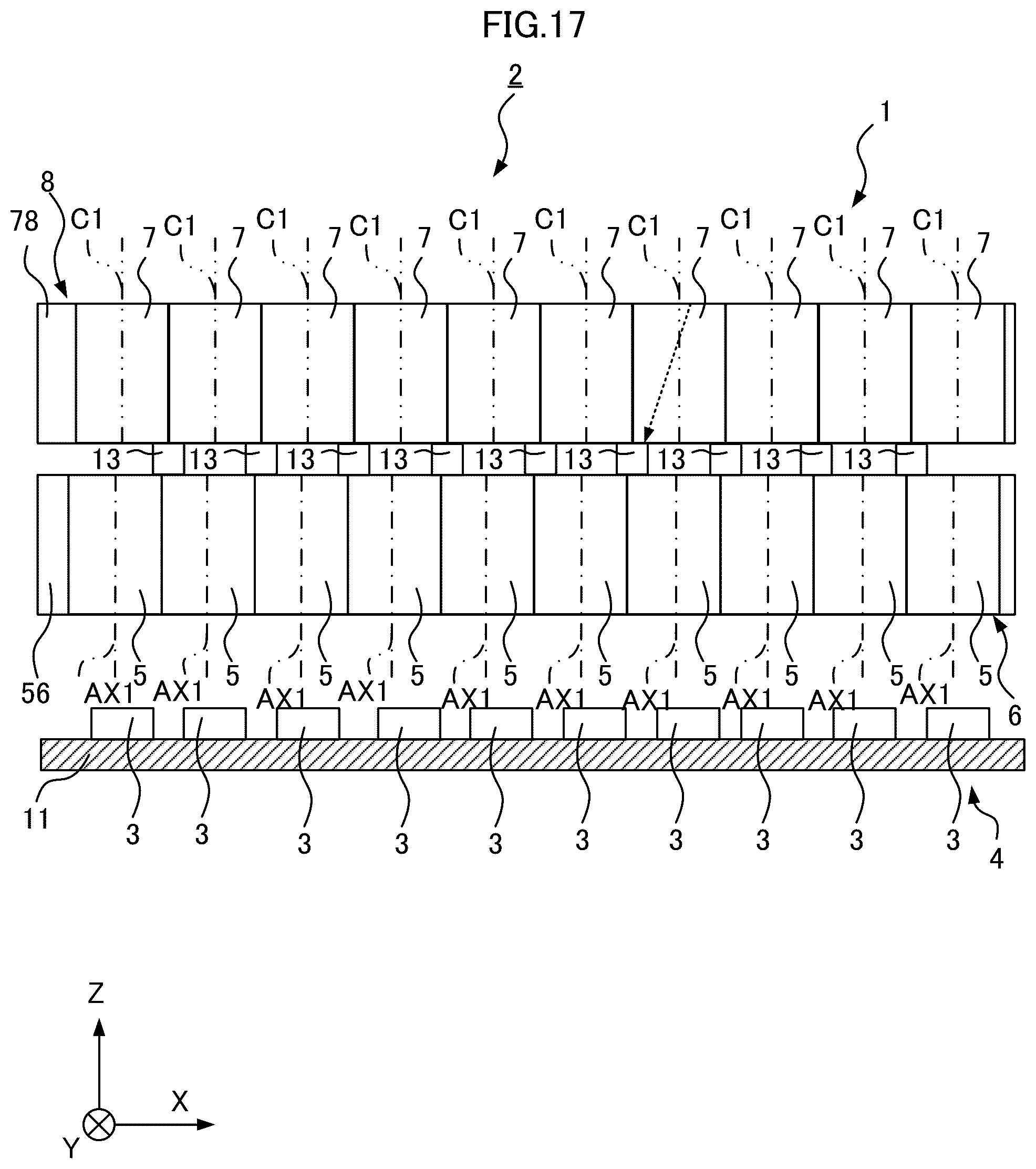 Patent US12105303 Figure 17 – Optical member and image reading device