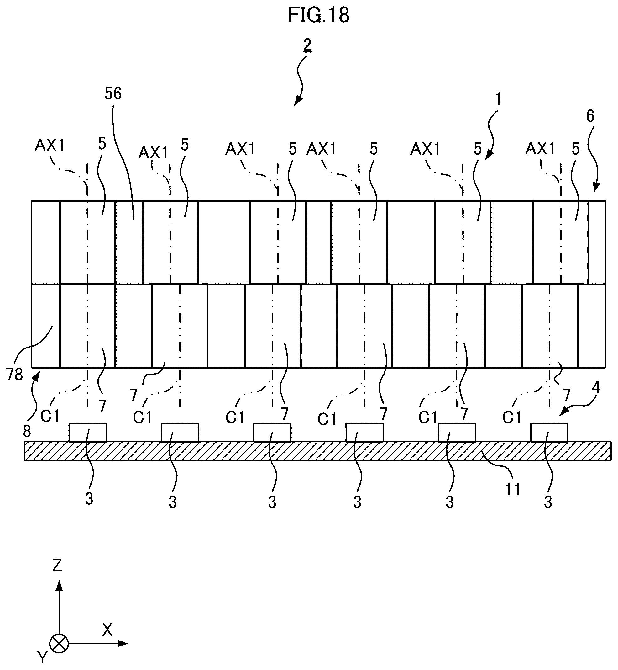 Patent US12105303 Figure 18 – Optical member and image reading device