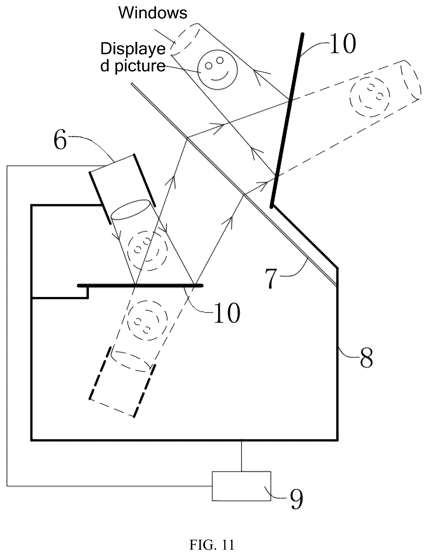 Patent US12105305 Figure 6 – Holographic display system