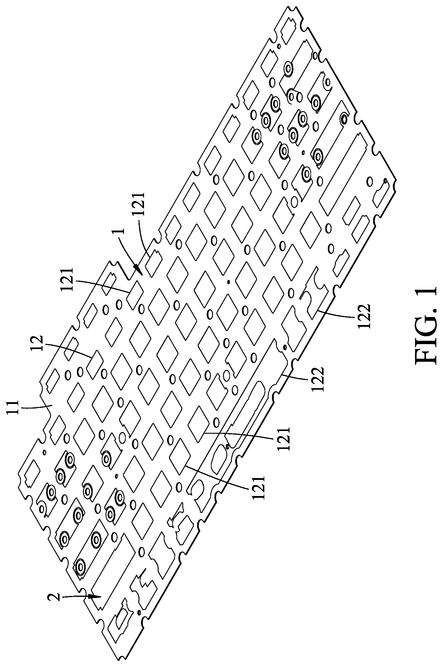 Patent US12105312 Figure 1 – Light emitting module for luminous keyboard