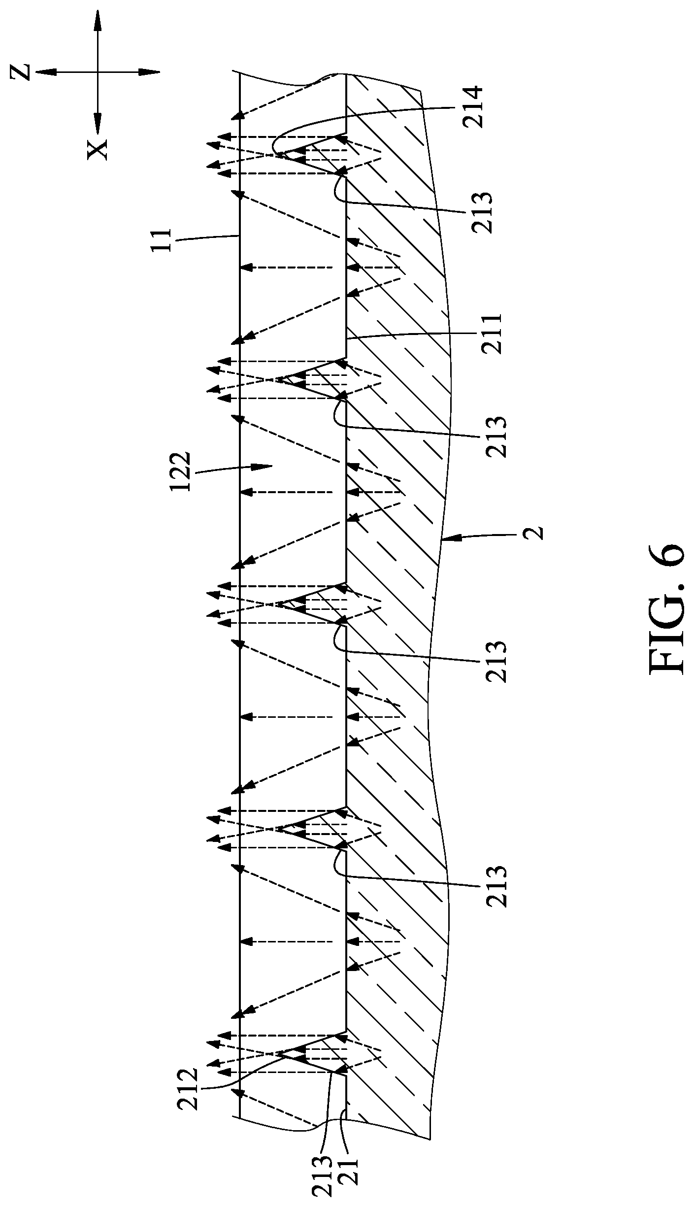 Patent US12105312 Figure 6 – Light emitting module for luminous keyboard