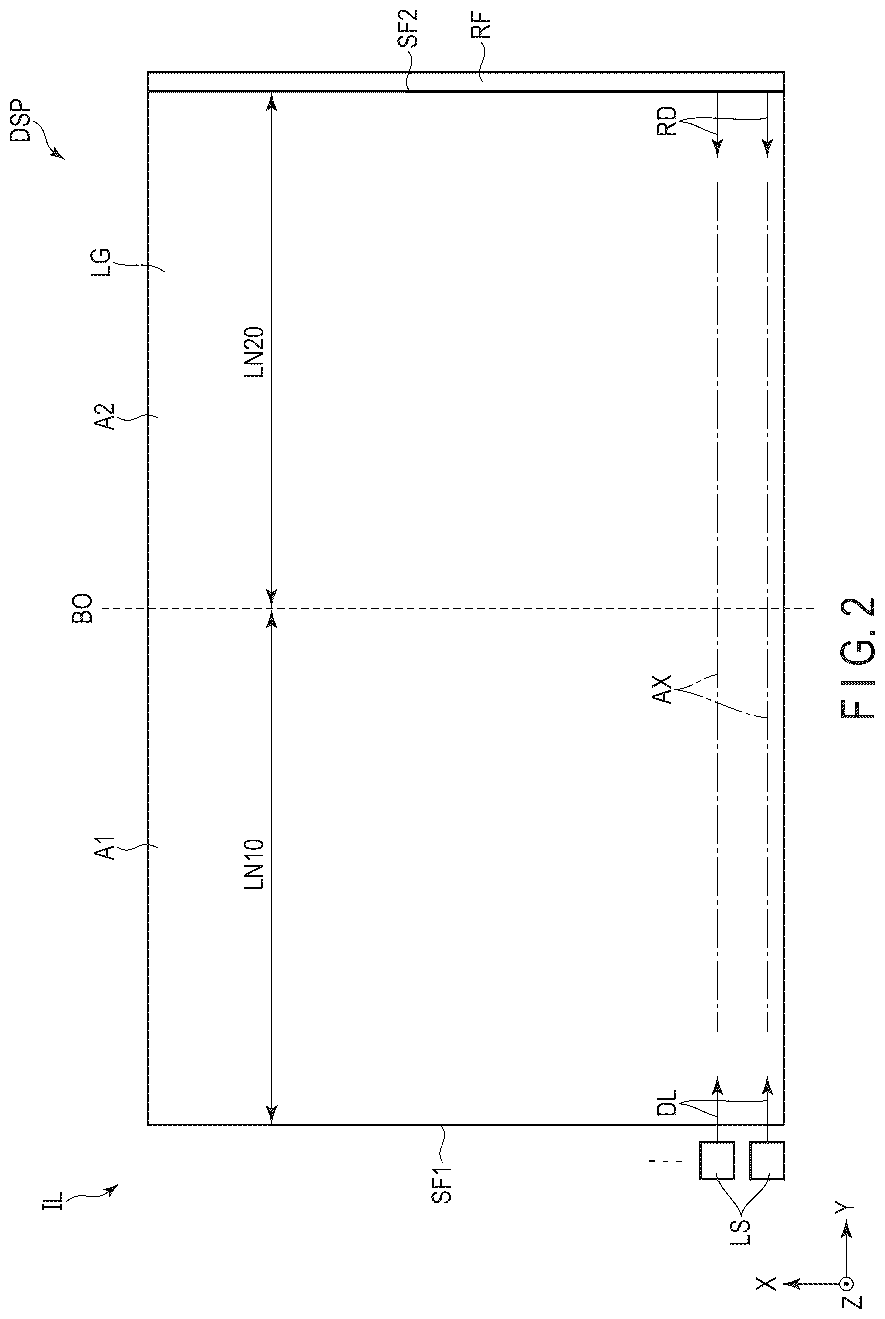 Patent US12105316 Figure 2 – Illumination device and display device