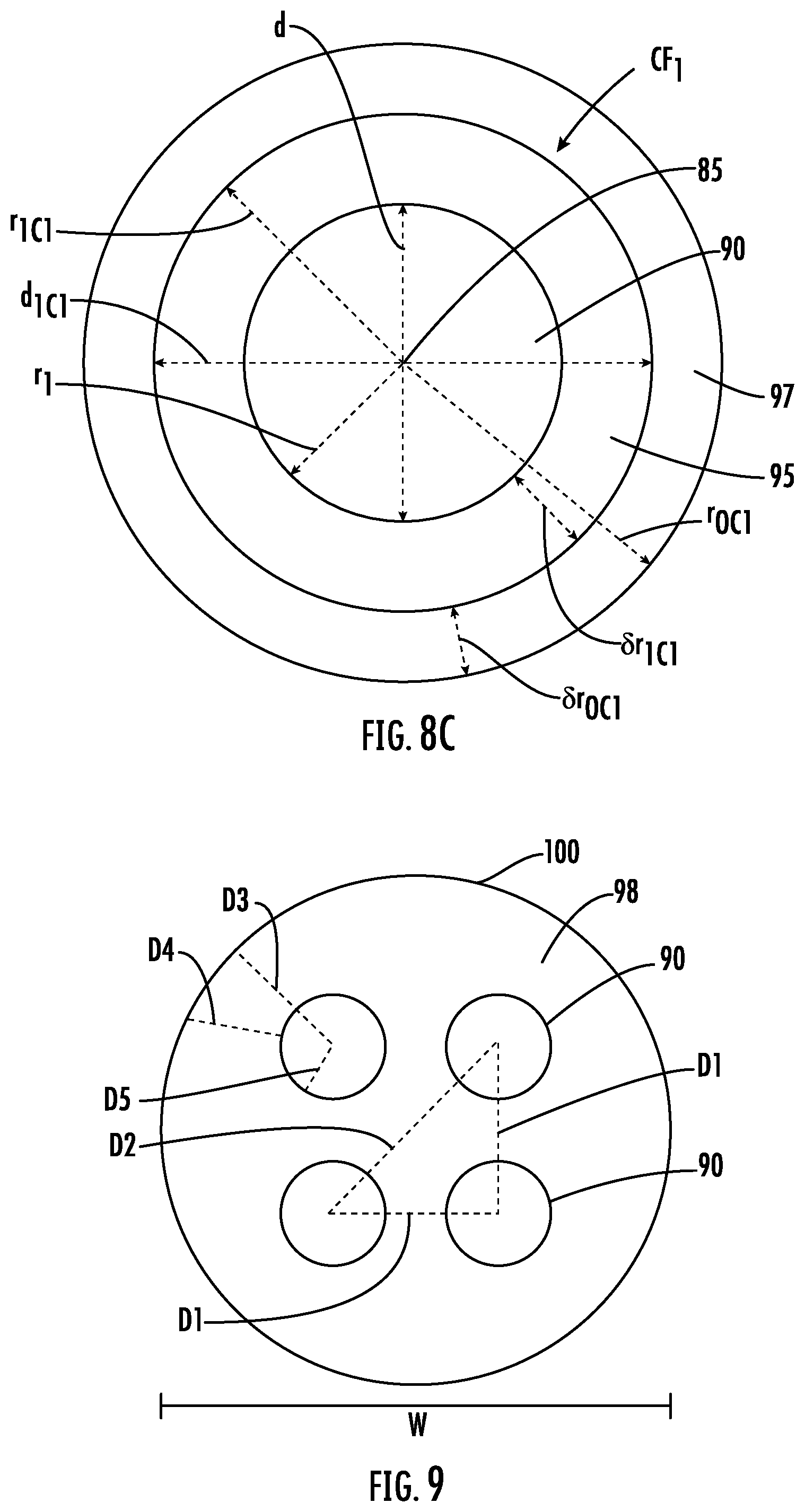 Patent US12105322 Figure 11 – Reduced diameter optical fiber with improved microbending