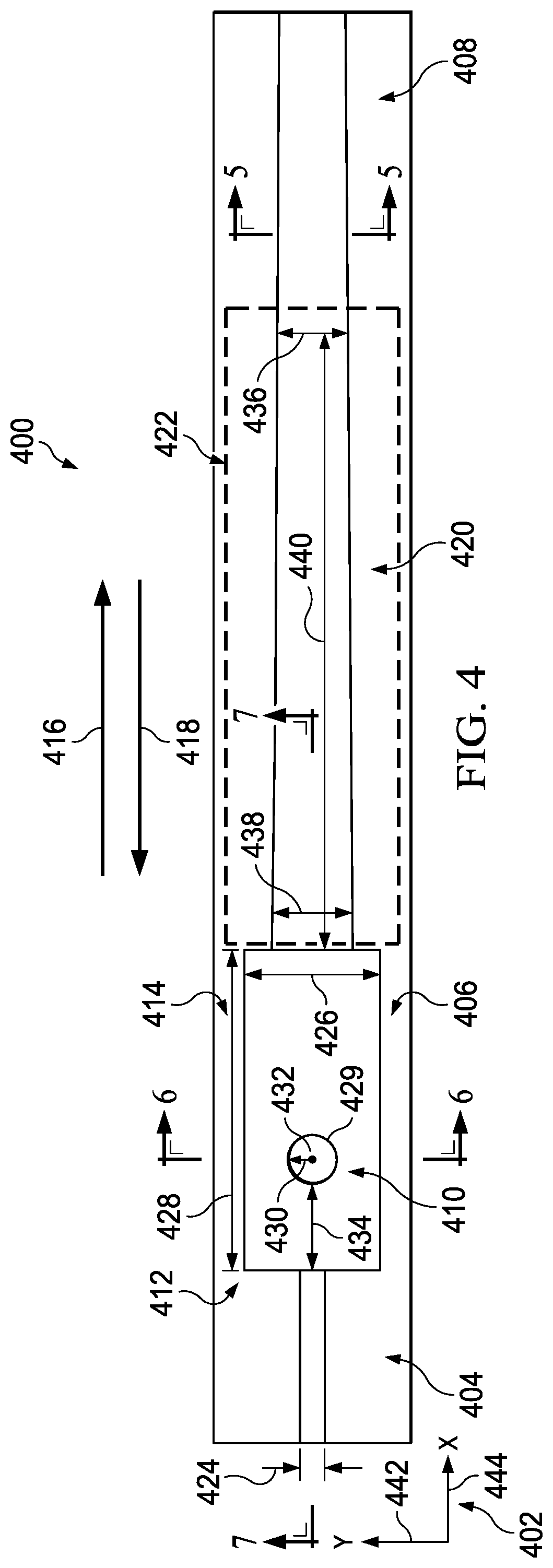 Patent US12105325 Figure 4 – Mode conversion waveguide system