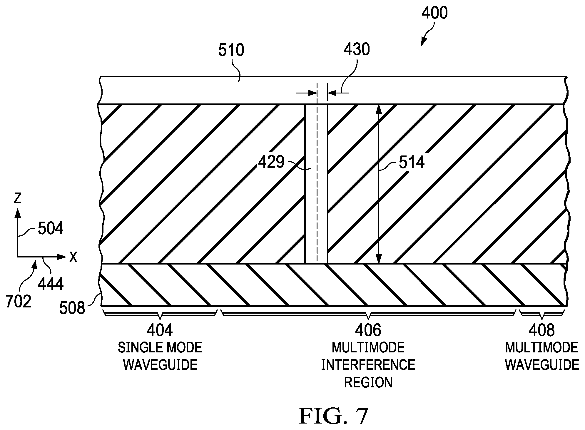Patent US12105325 Figure 6 – Mode conversion waveguide system