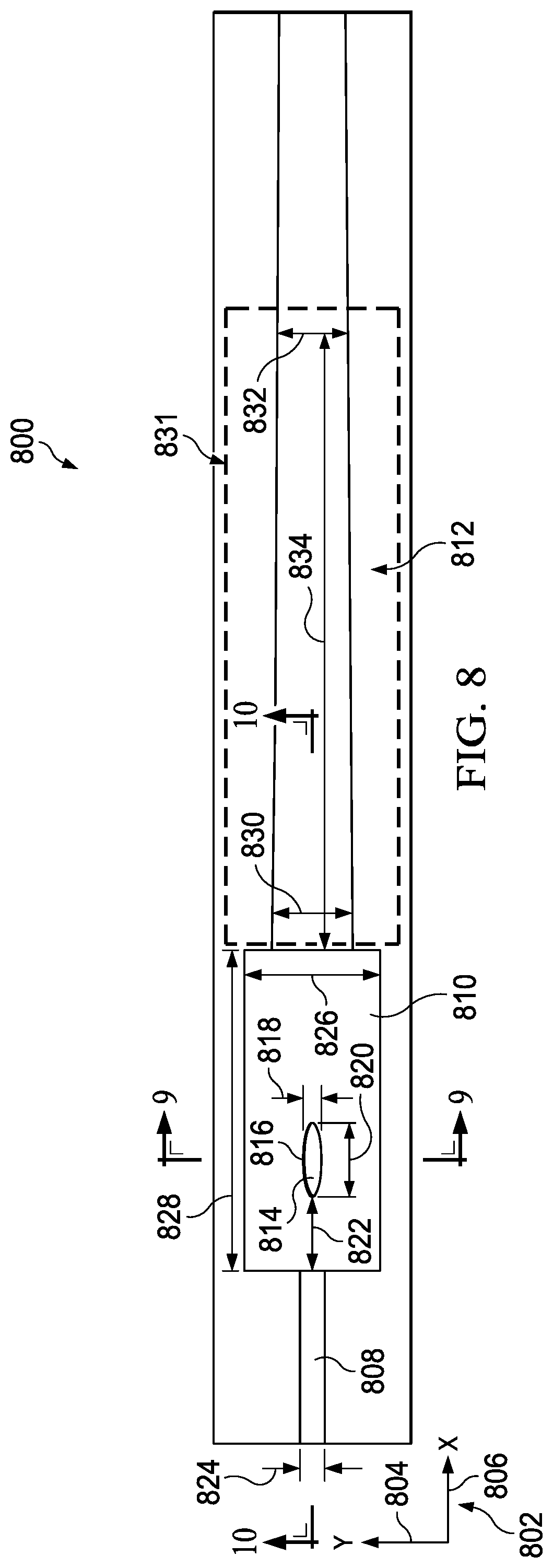 Patent US12105325 Figure 7 – Mode conversion waveguide system