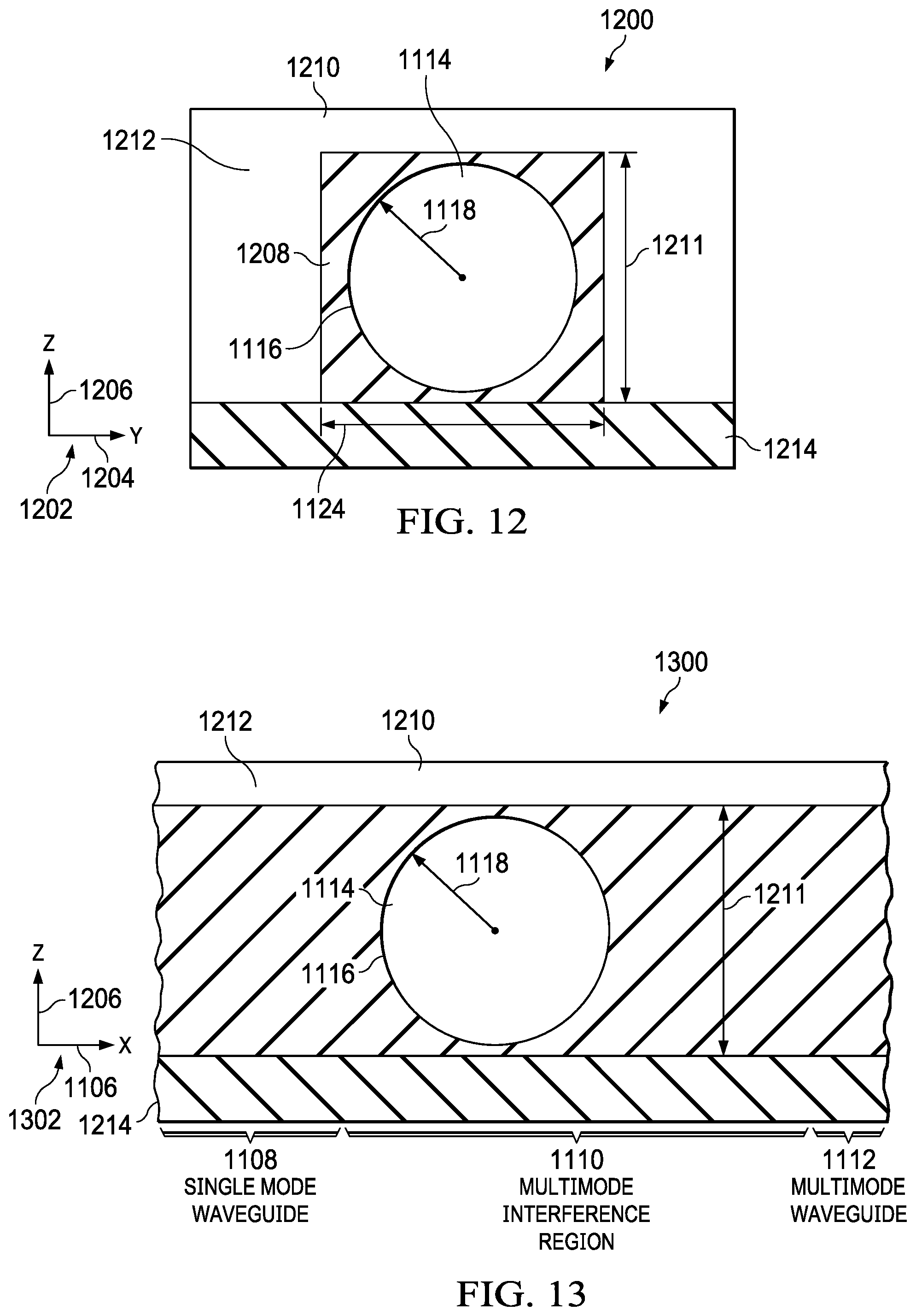 Patent US12105325 Figure 10 – Mode conversion waveguide system