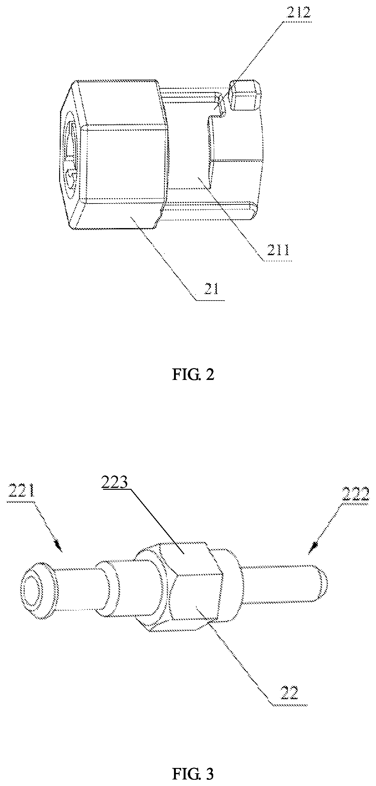 Patent US12105328 Figure 2 – Connection structure of an adapter and a connector