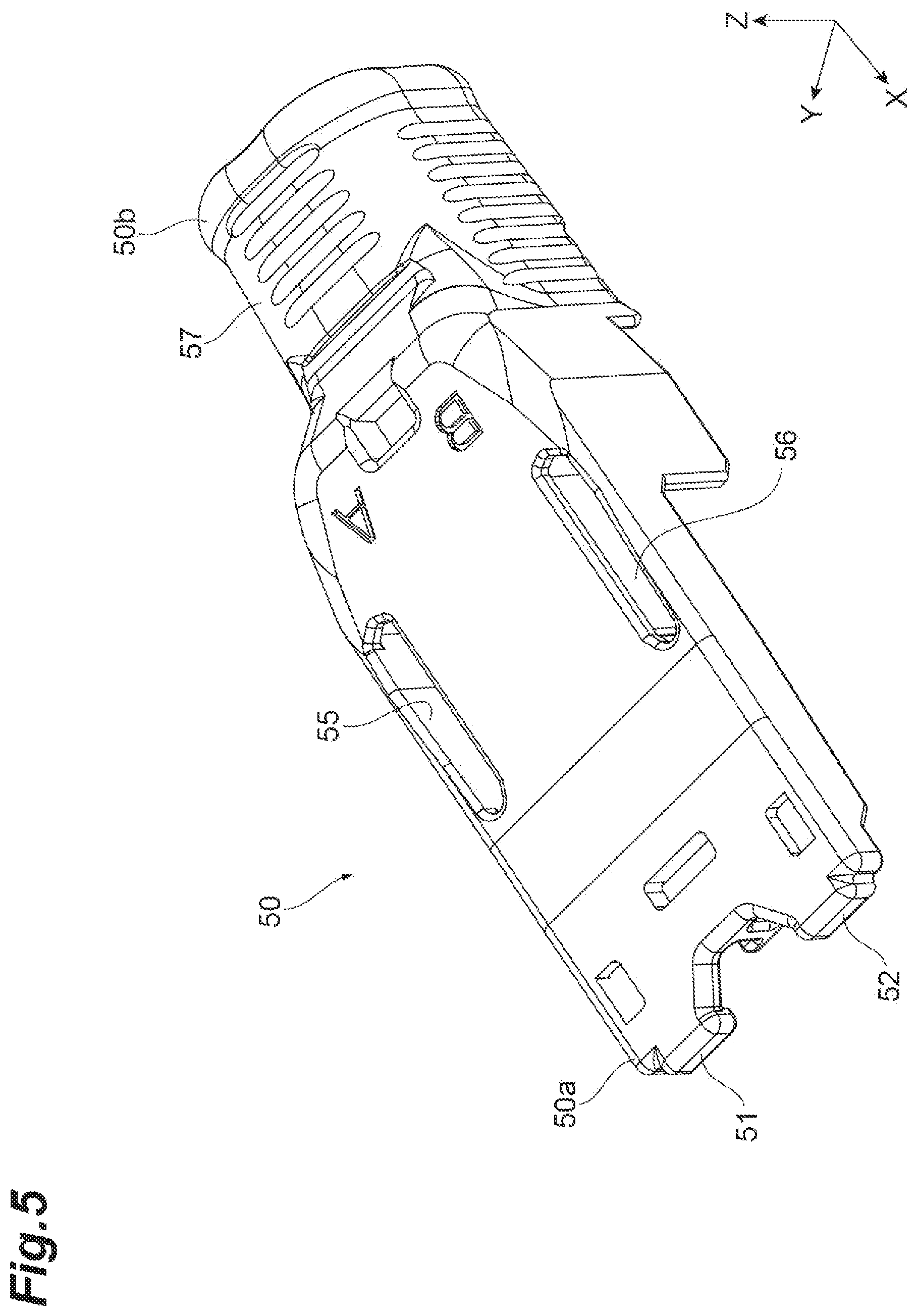 Patent US12105329 Figure 5 – Optical connector