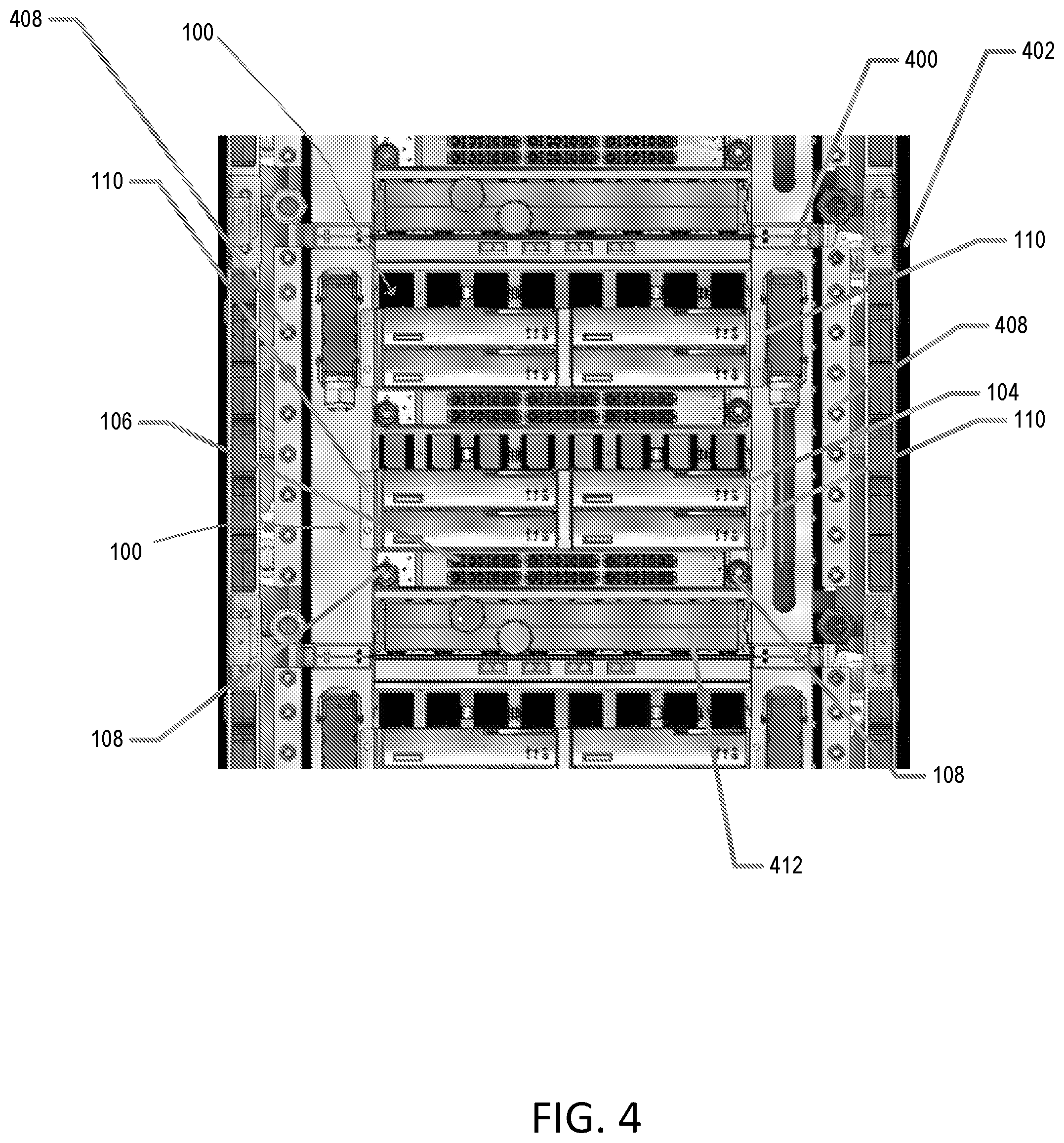 Patent US12105330 Figure 4 – Switch sub-chassis systems and methods