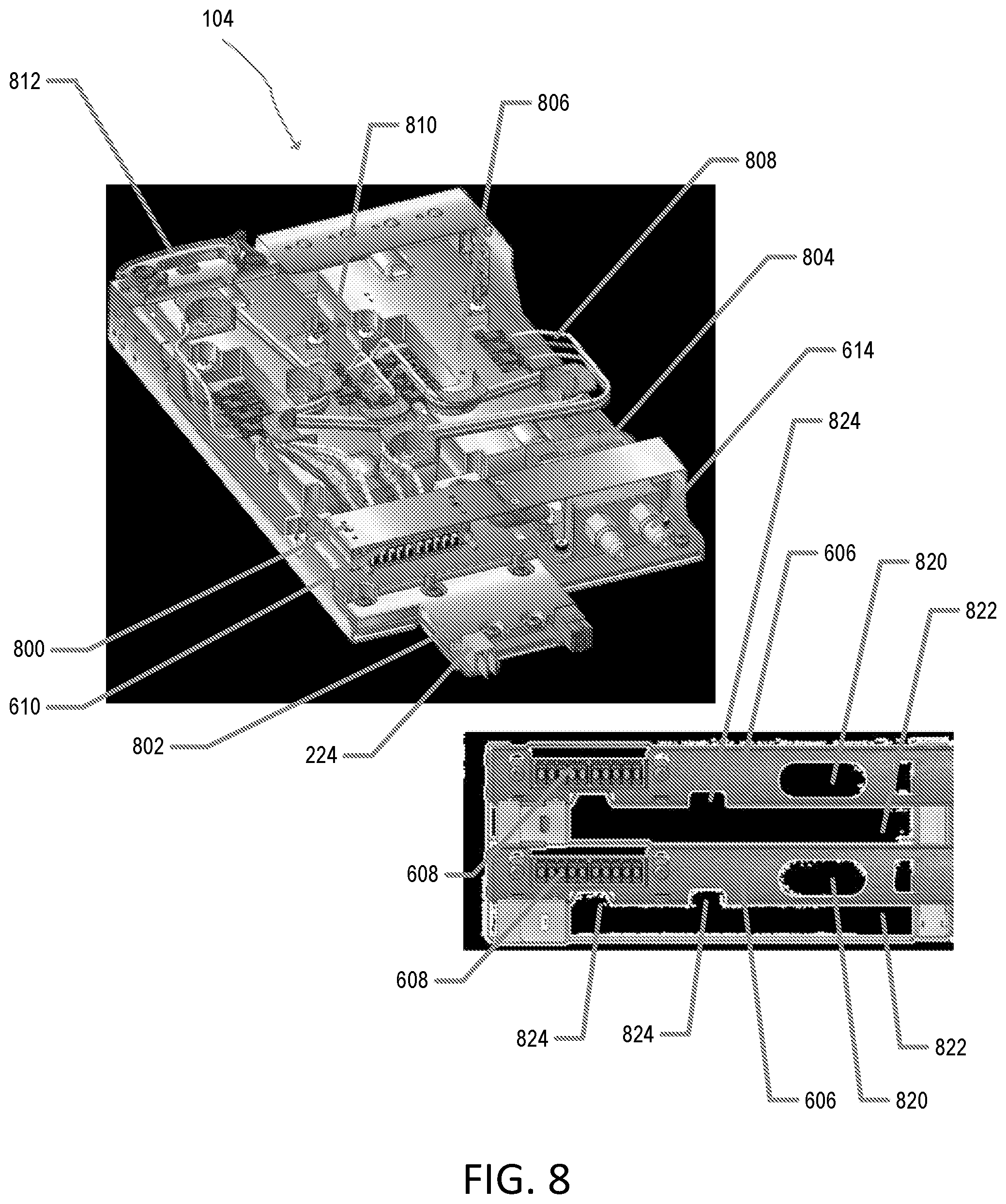Patent US12105330 Figure 8 – Switch sub-chassis systems and methods