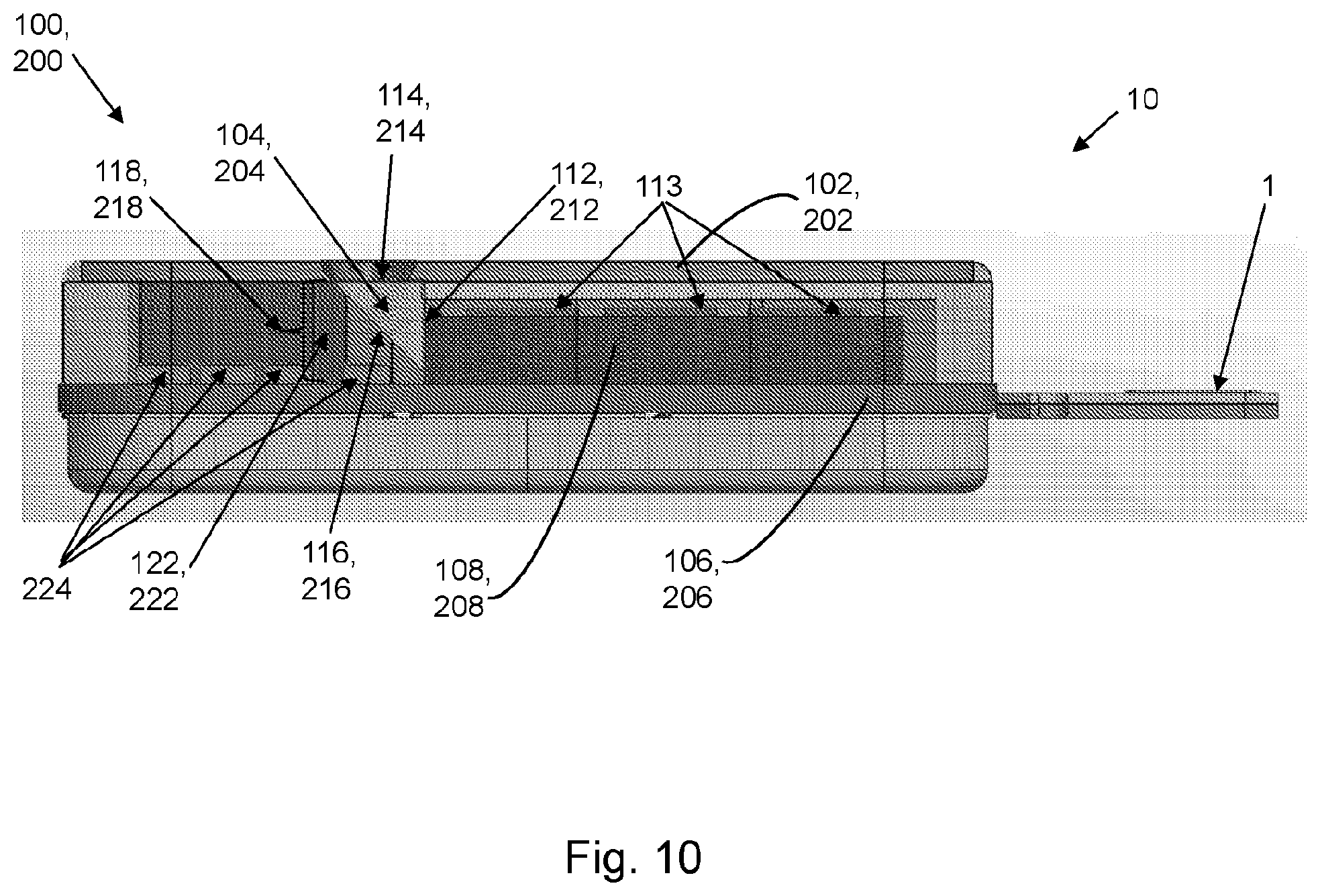 Patent US12105333 Figure 10 – Optical assemblies comprising a prism
