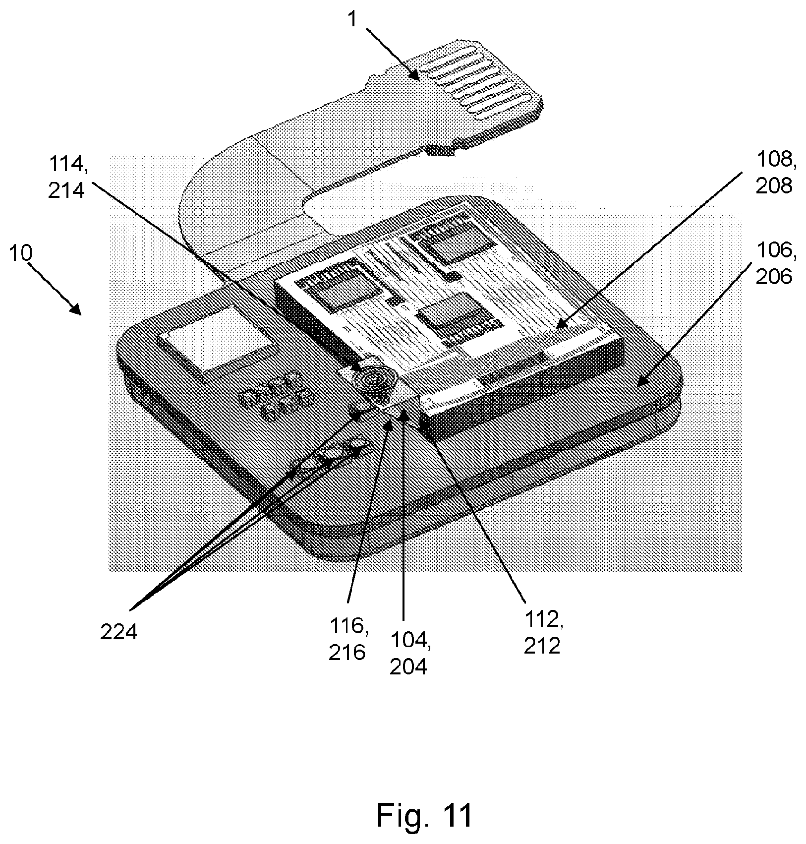 Patent US12105333 Figure 11 – Optical assemblies comprising a prism