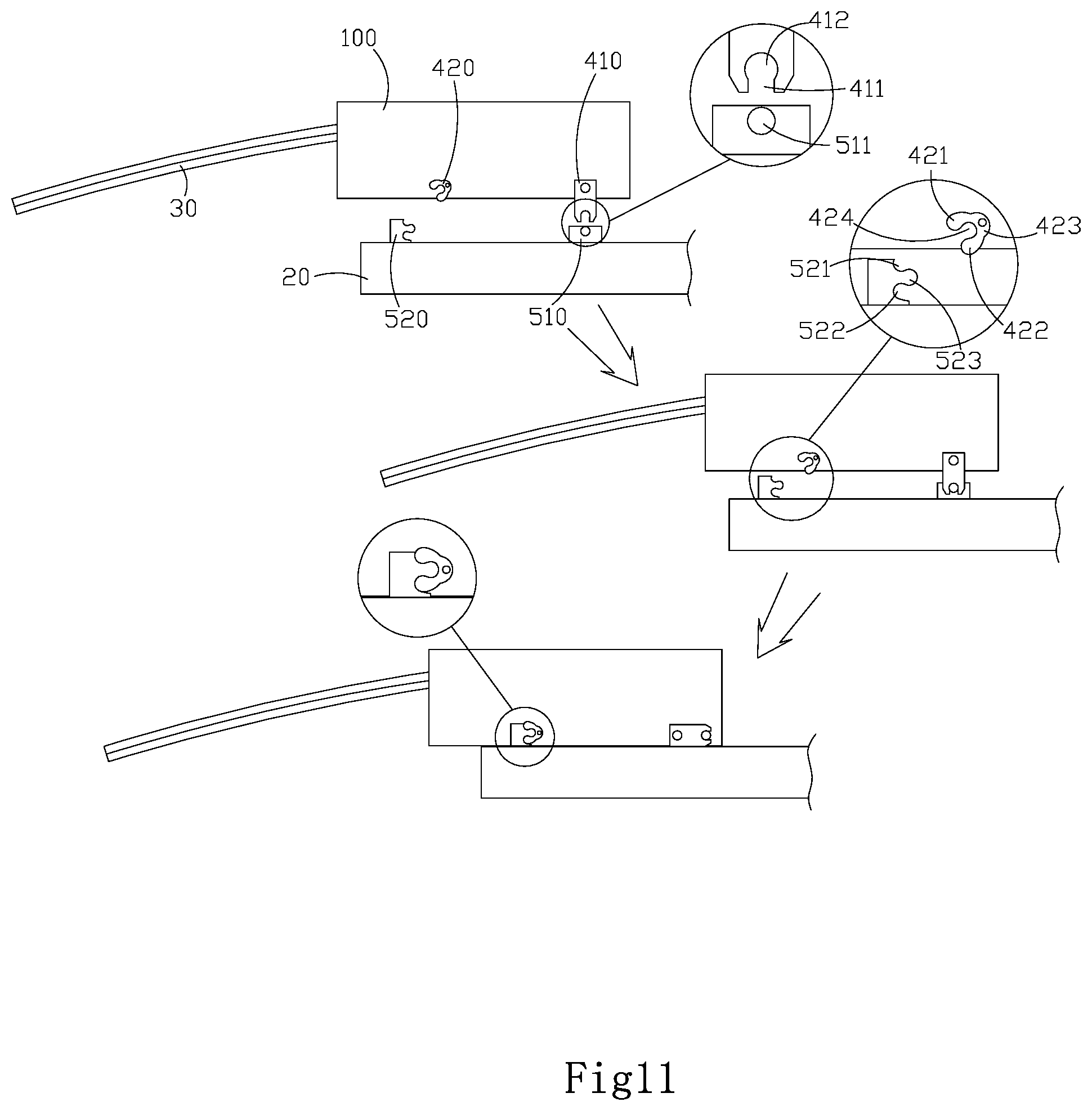 Patent US12105334 Figure 11 – Optical fiber signal direct guided optical module