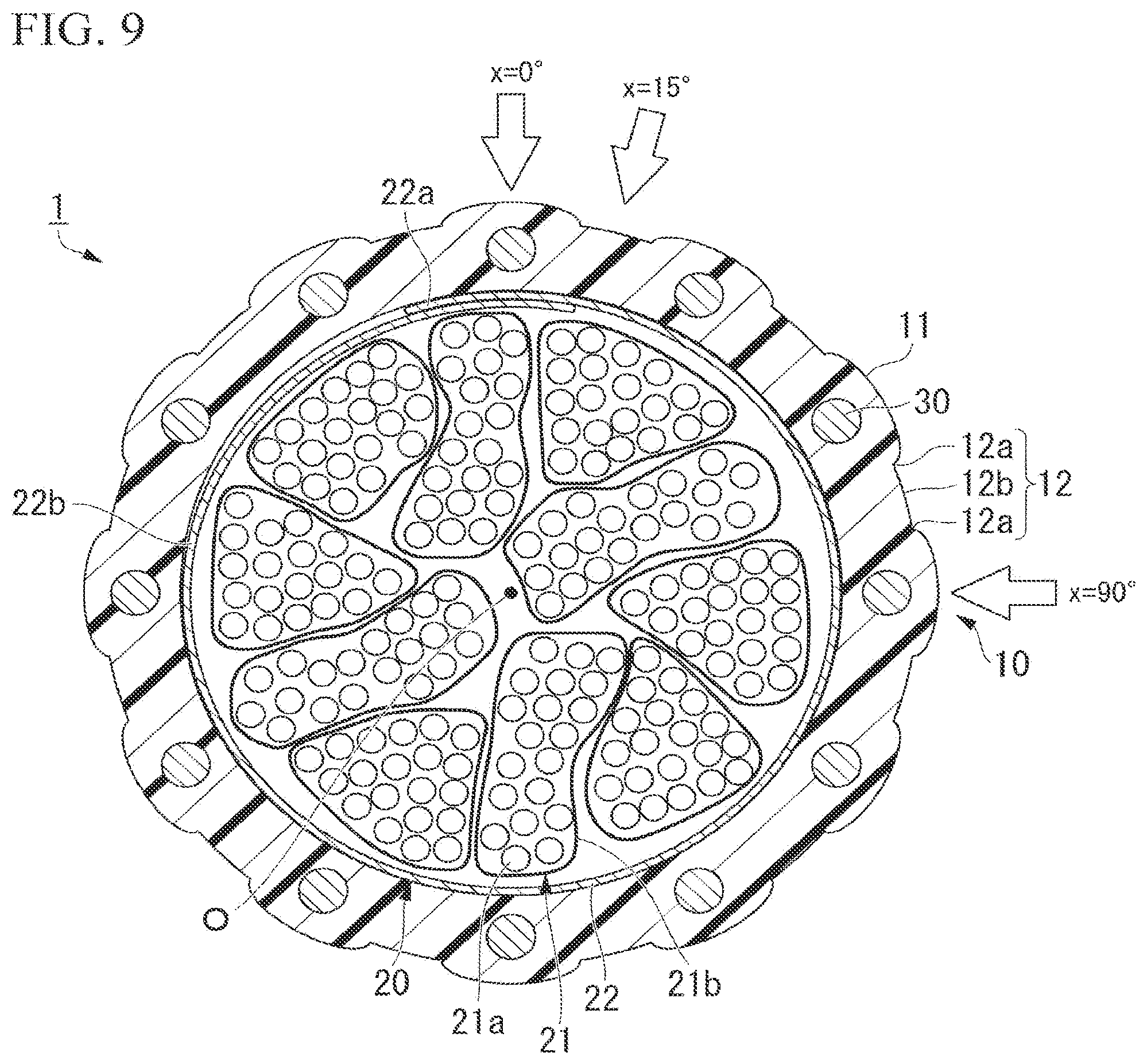 Patent US12105335 Figure 9 – Optical fiber cable
