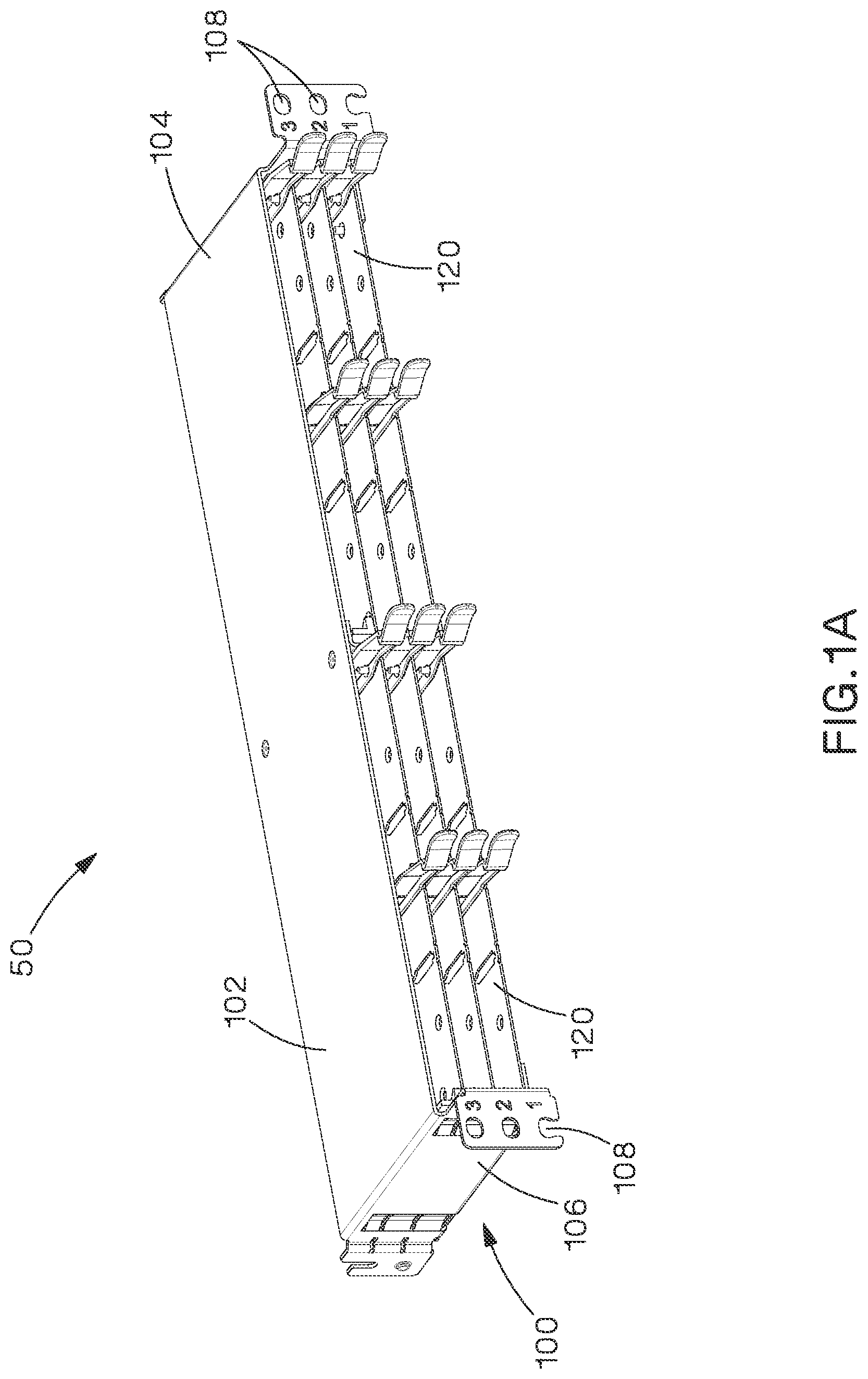 Patent US12105338 Figure 1 – Modular fiber optic tray