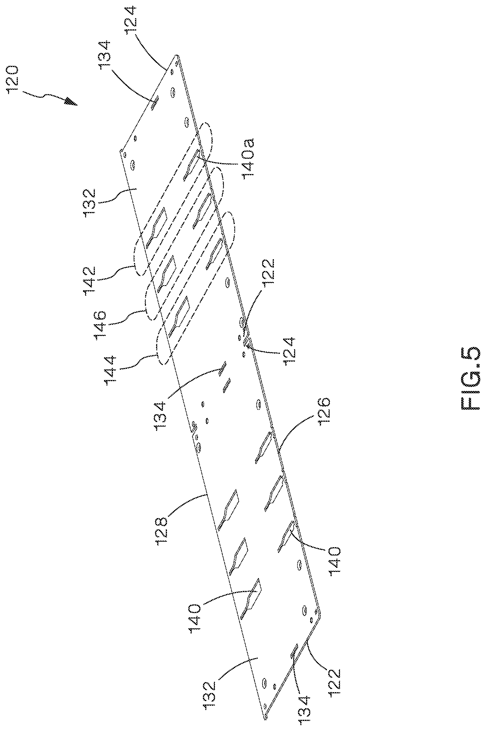 Patent US12105338 Figure 8 – Modular fiber optic tray