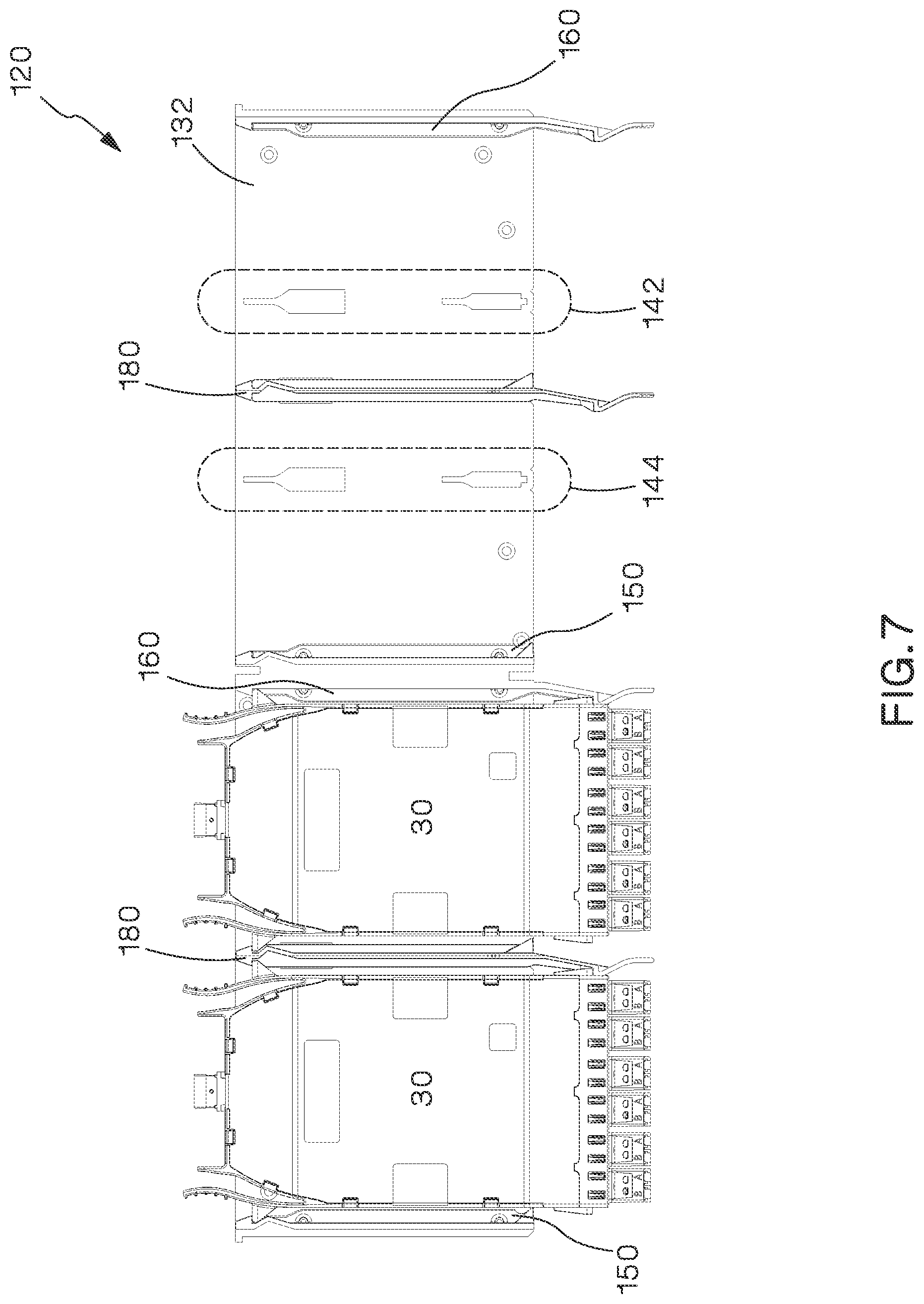 Patent US12105338 Figure 11 – Modular fiber optic tray