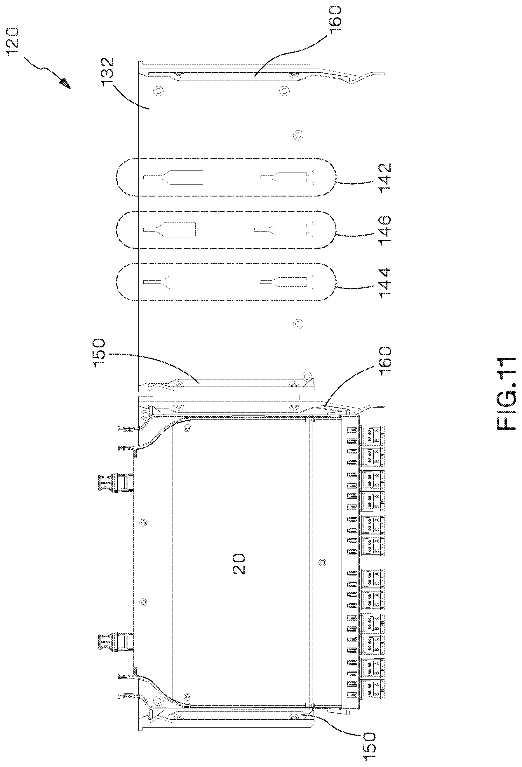 Patent US12105338 Figure 15 – Modular fiber optic tray