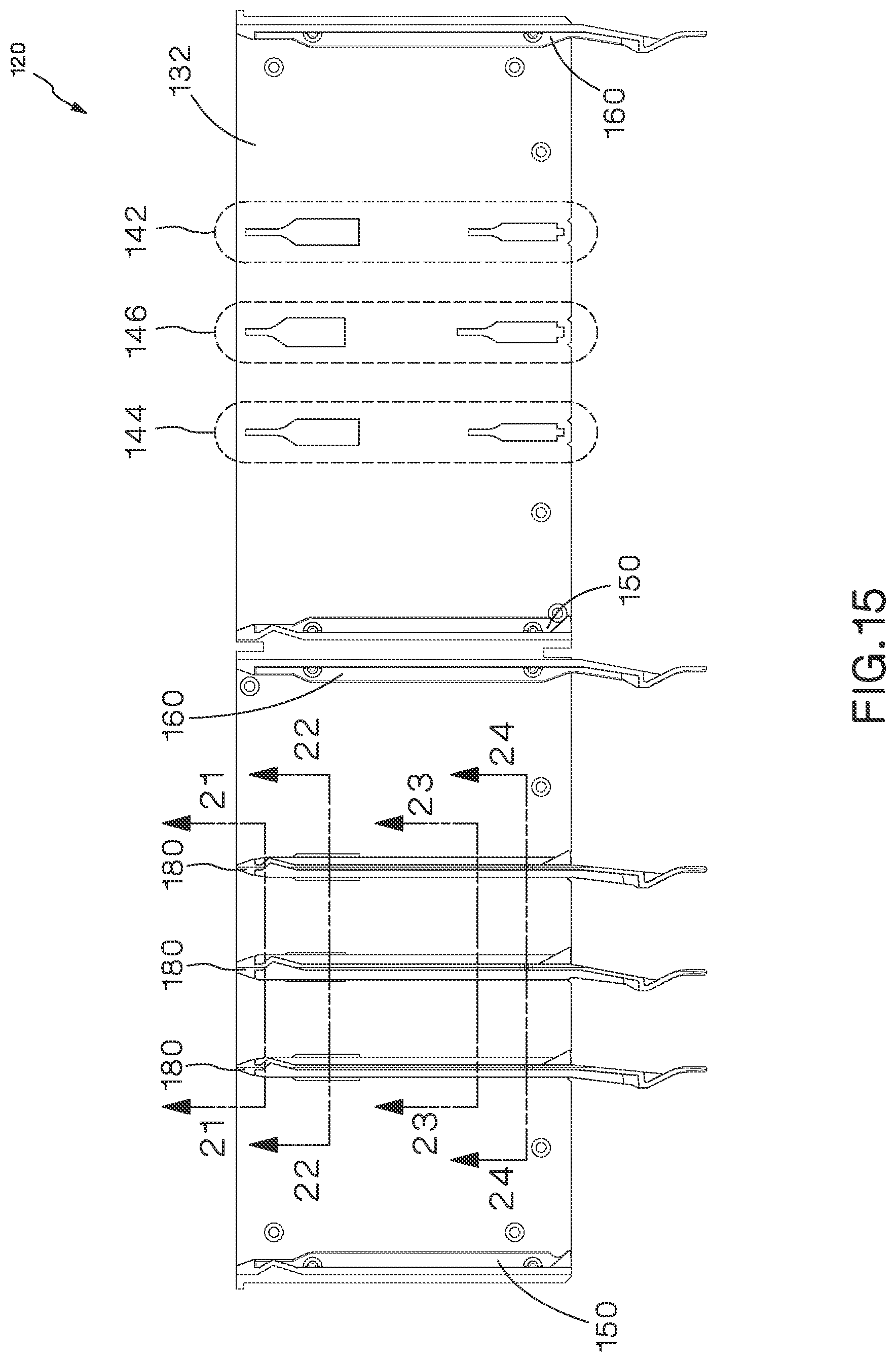 Patent US12105338 Figure 19 – Modular fiber optic tray