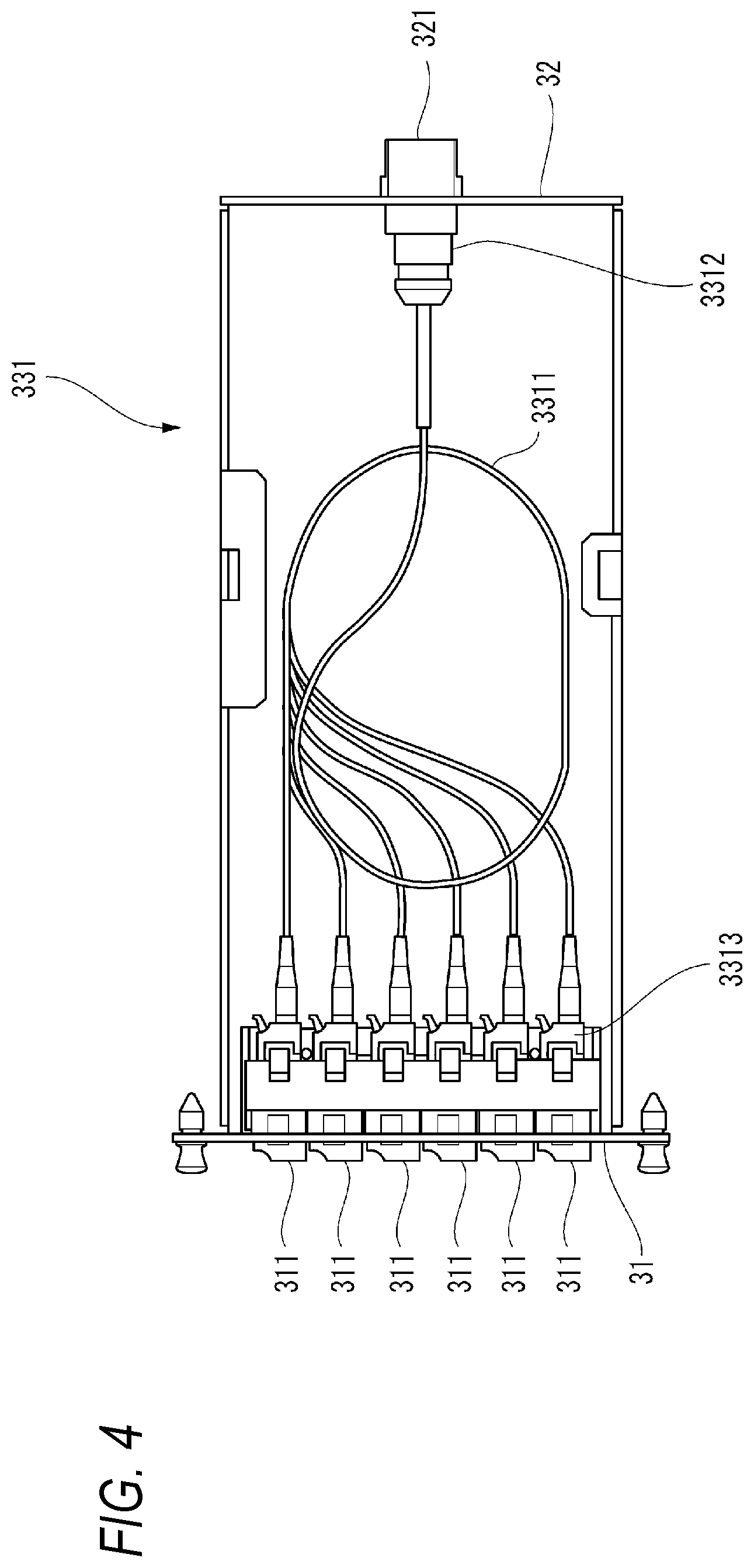 Patent US12105339 Figure 4 – Wiring module, frame body for wiring module, and forming method for forming wiring module
