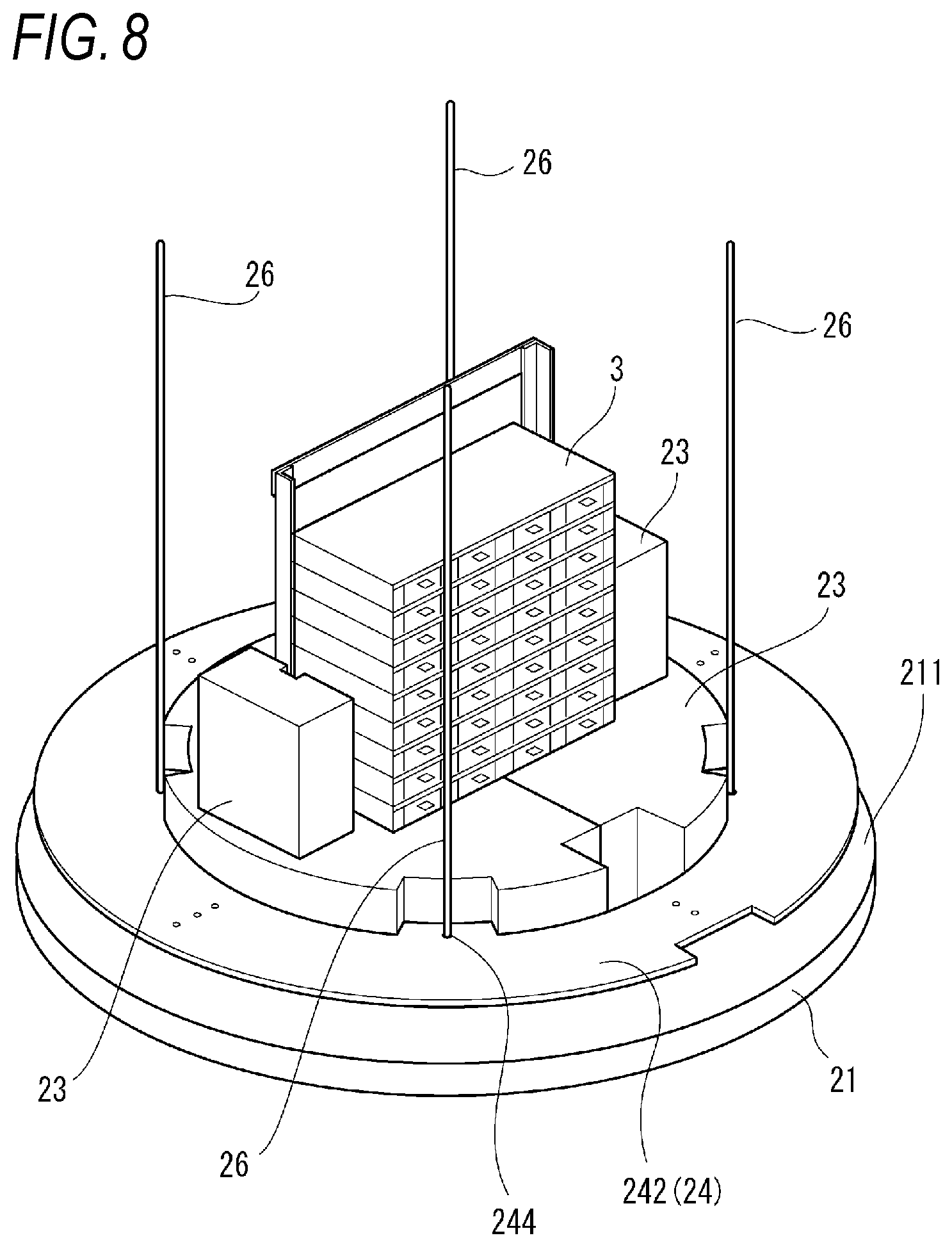 Patent US12105339 Figure 8 – Wiring module, frame body for wiring module, and forming method for forming wiring module