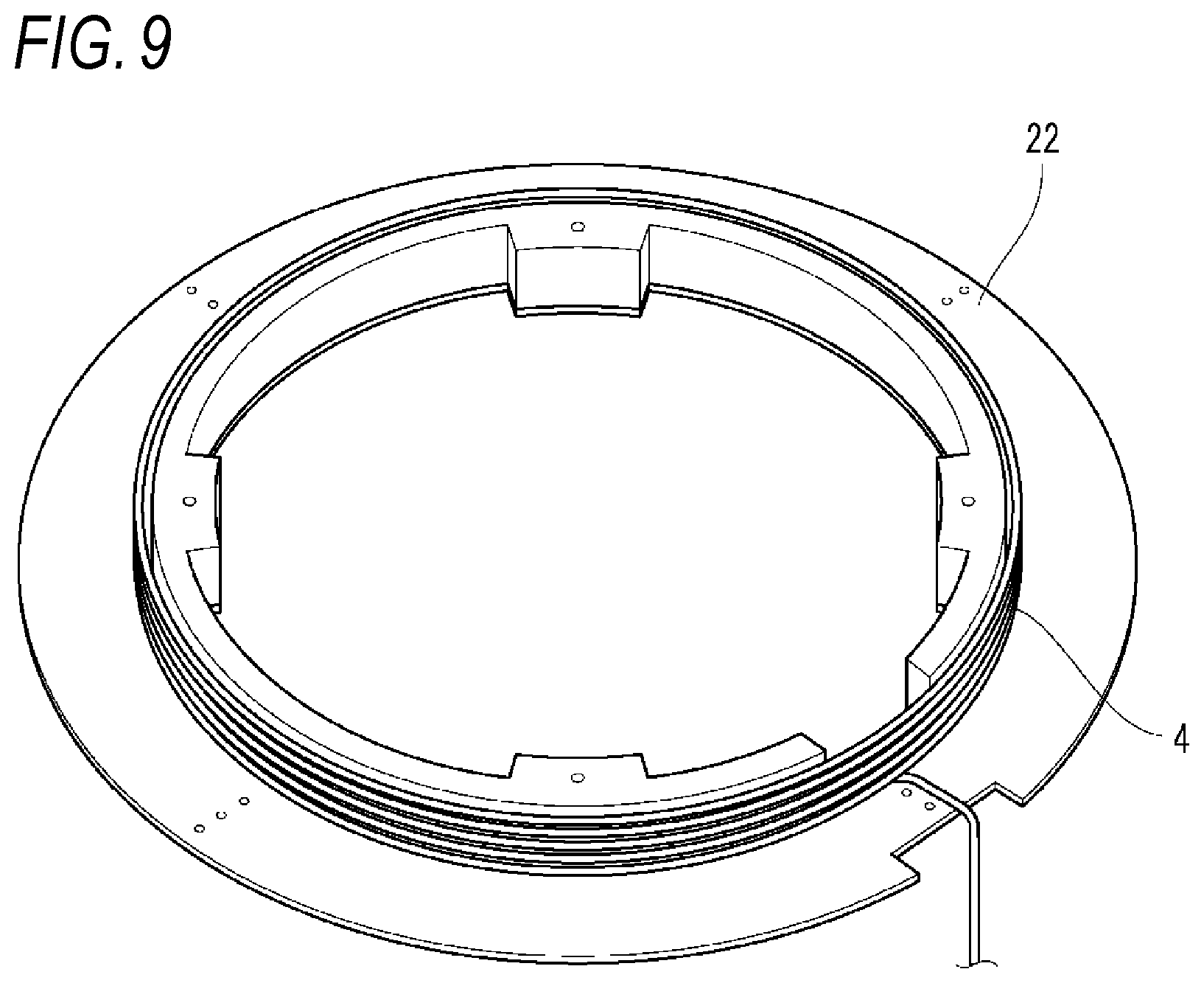 Patent US12105339 Figure 9 – Wiring module, frame body for wiring module, and forming method for forming wiring module