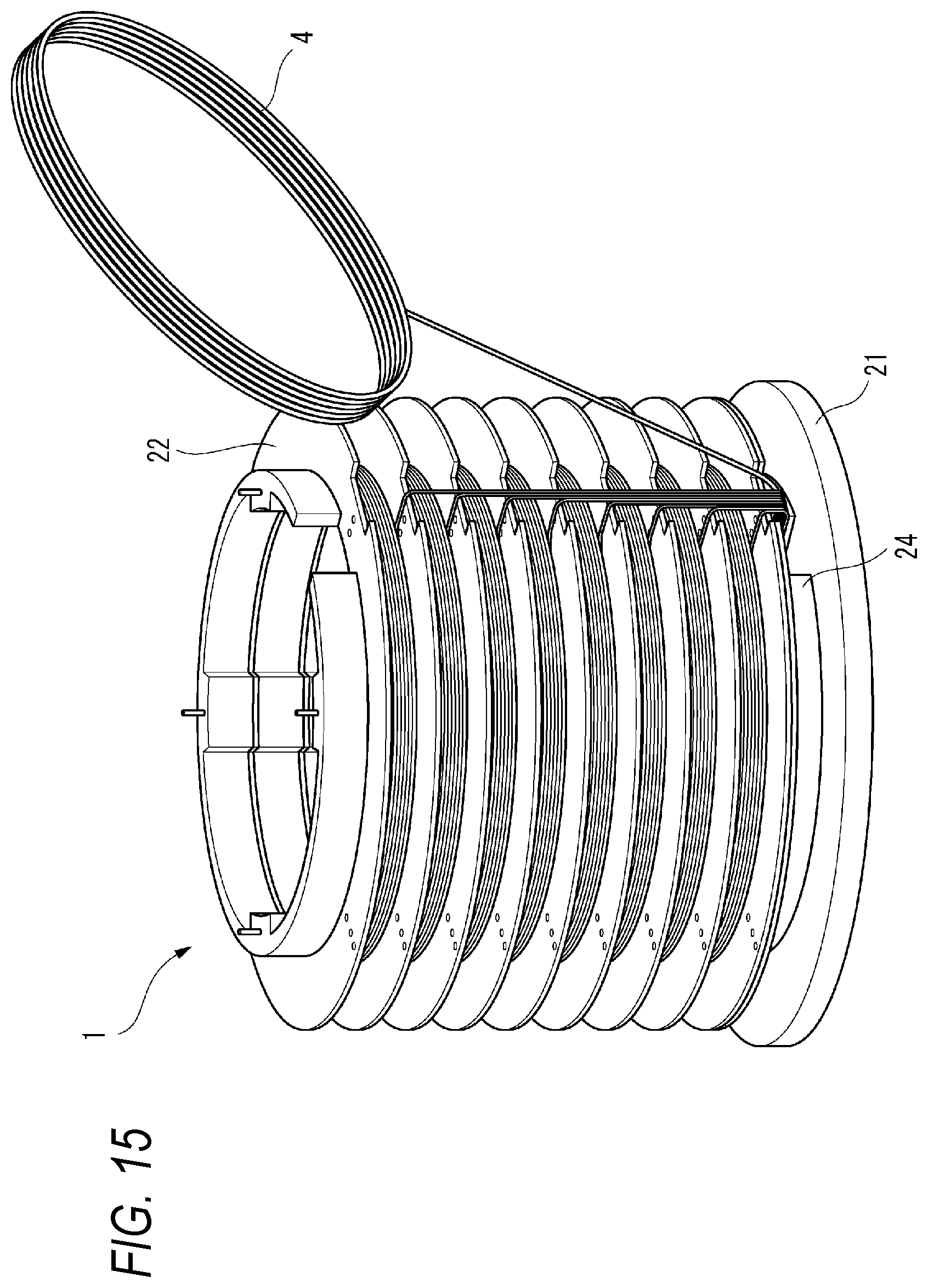 Patent US12105339 Figure 15 – Wiring module, frame body for wiring module, and forming method for forming wiring module