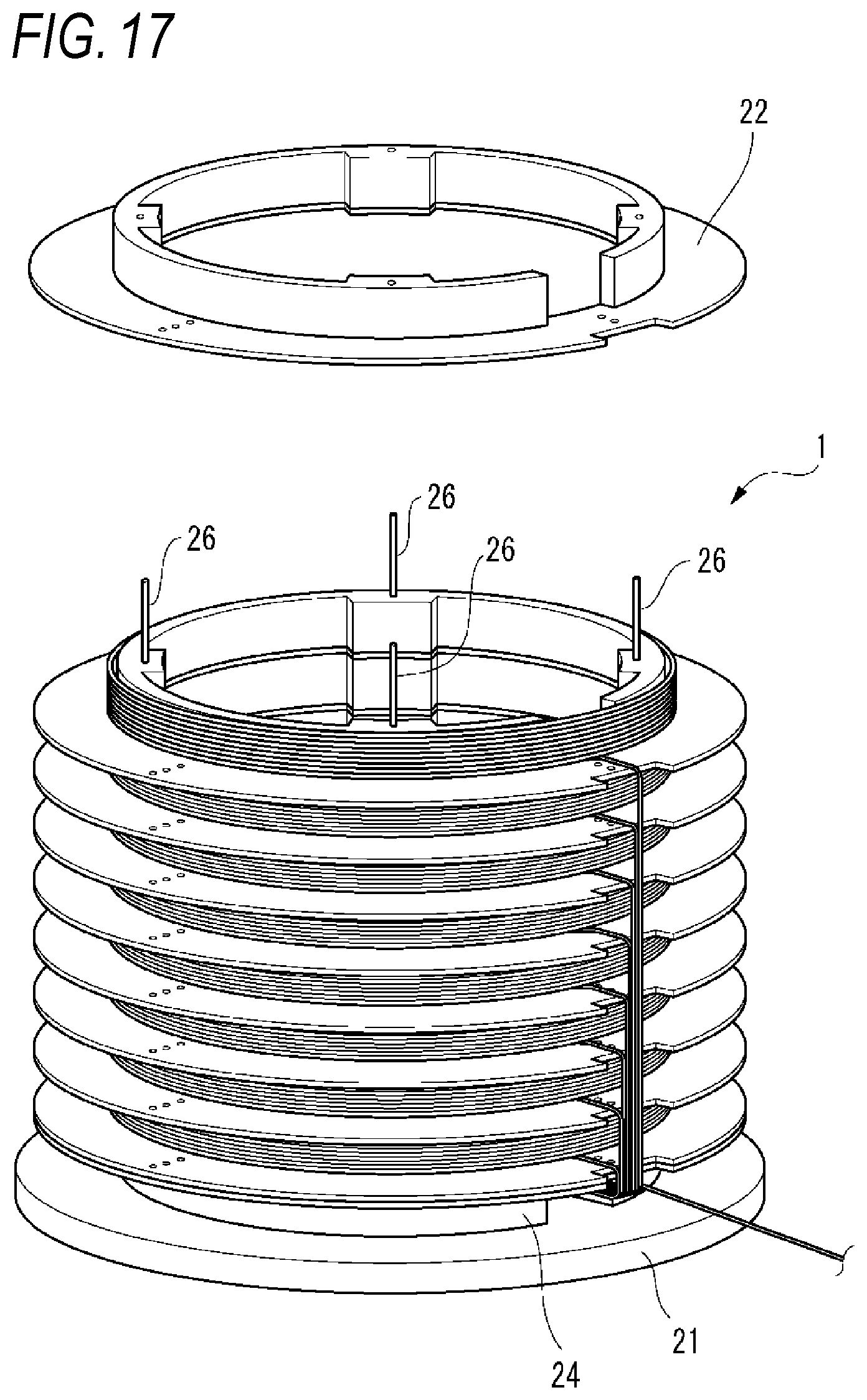 Patent US12105339 Figure 17 – Wiring module, frame body for wiring module, and forming method for forming wiring module