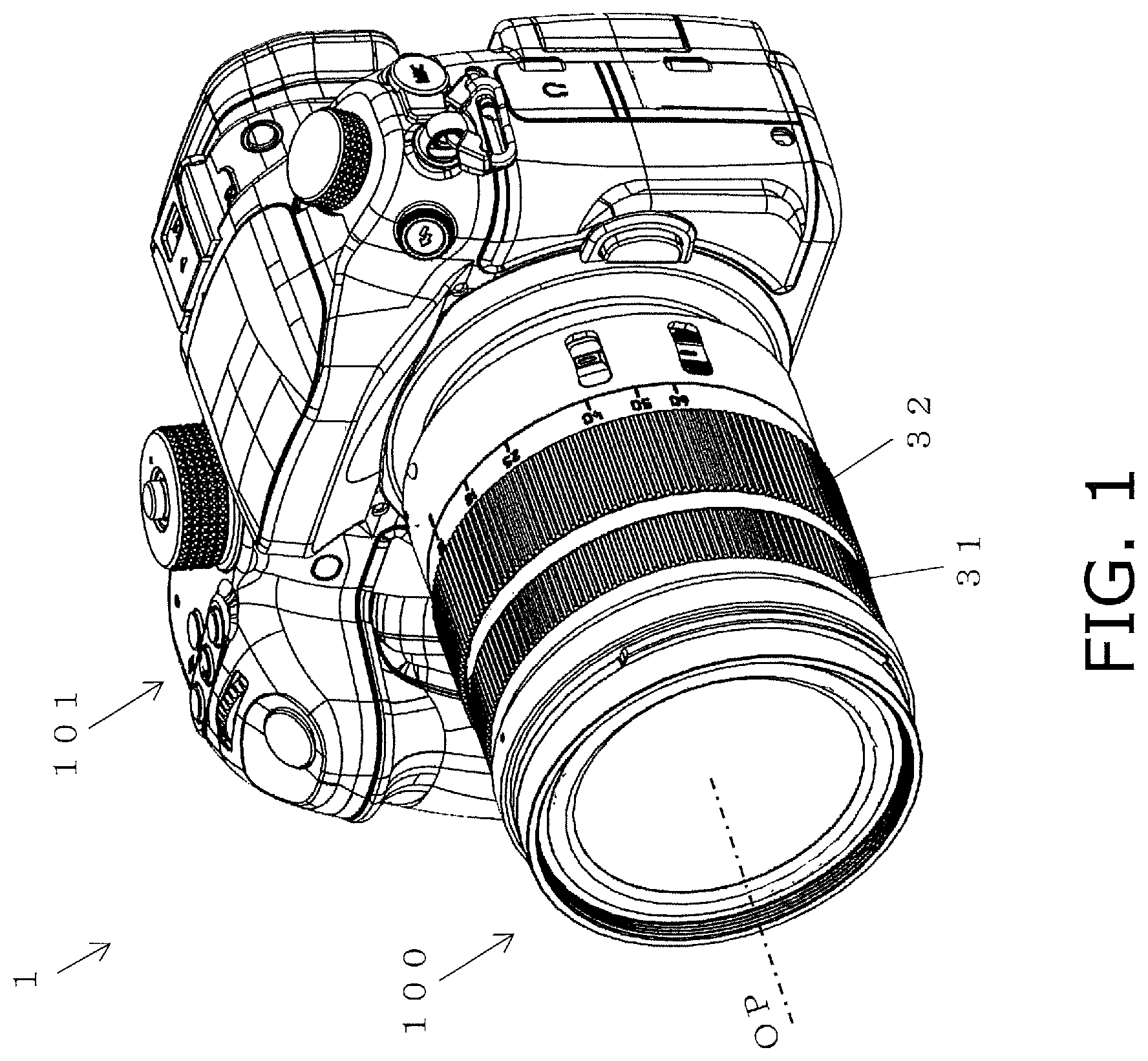 Patent US12105343 Figure 1 – Lens support mechanism, and lens barrel and camera provided with the lens support mechanism