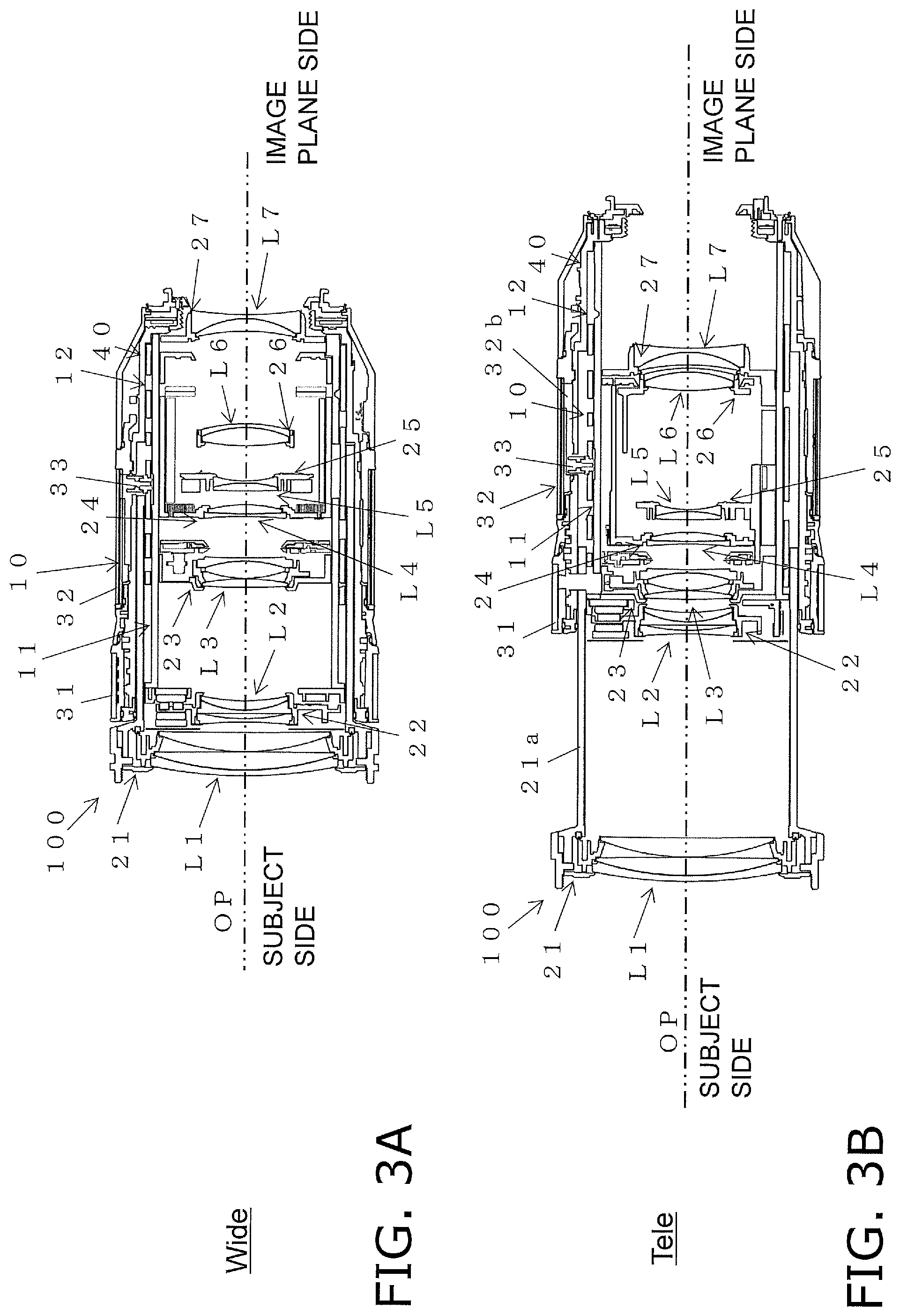 Patent US12105343 Figure 3 – Lens support mechanism, and lens barrel and camera provided with the lens support mechanism