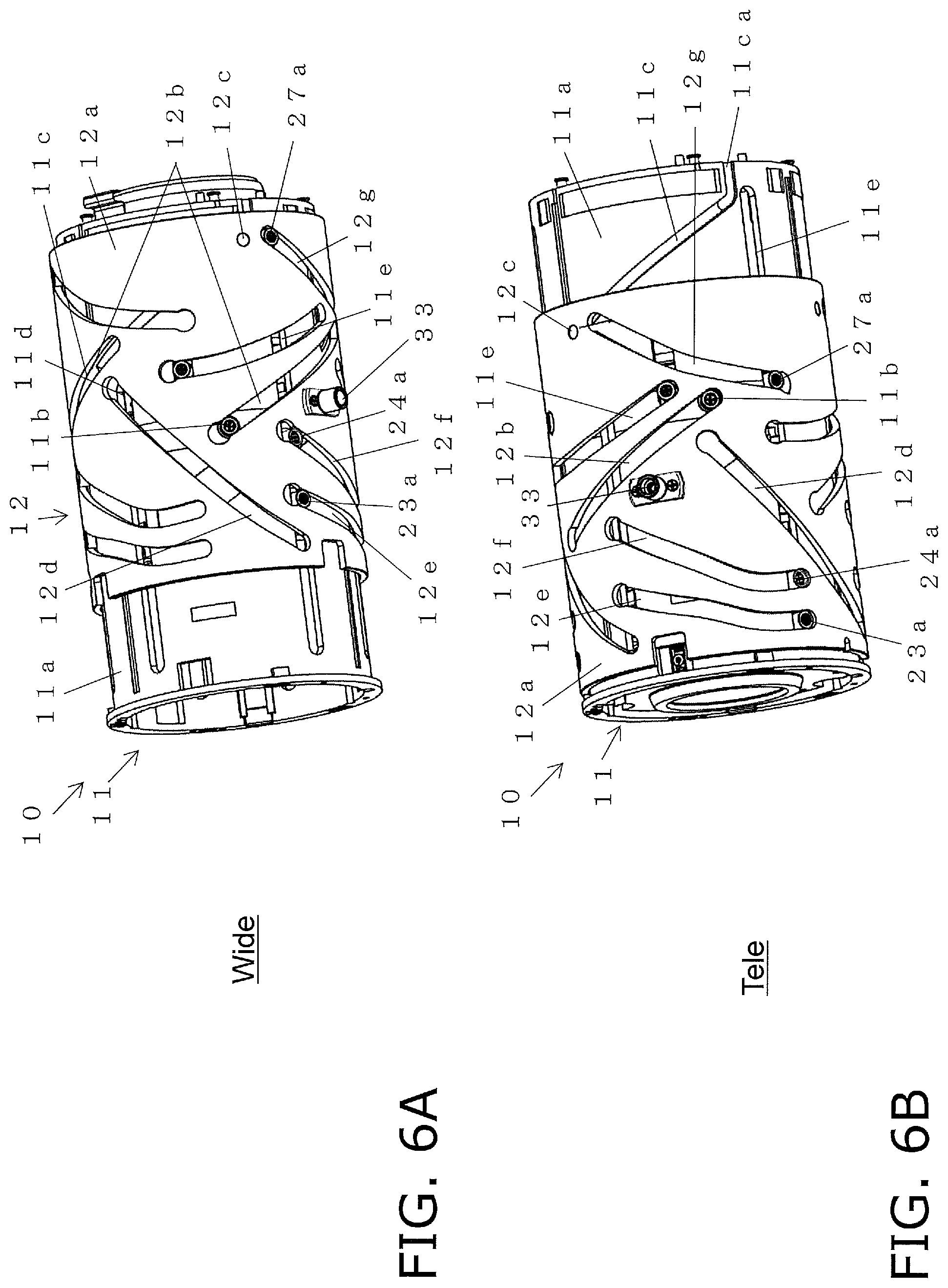 Patent US12105343 Figure 6 – Lens support mechanism, and lens barrel and camera provided with the lens support mechanism