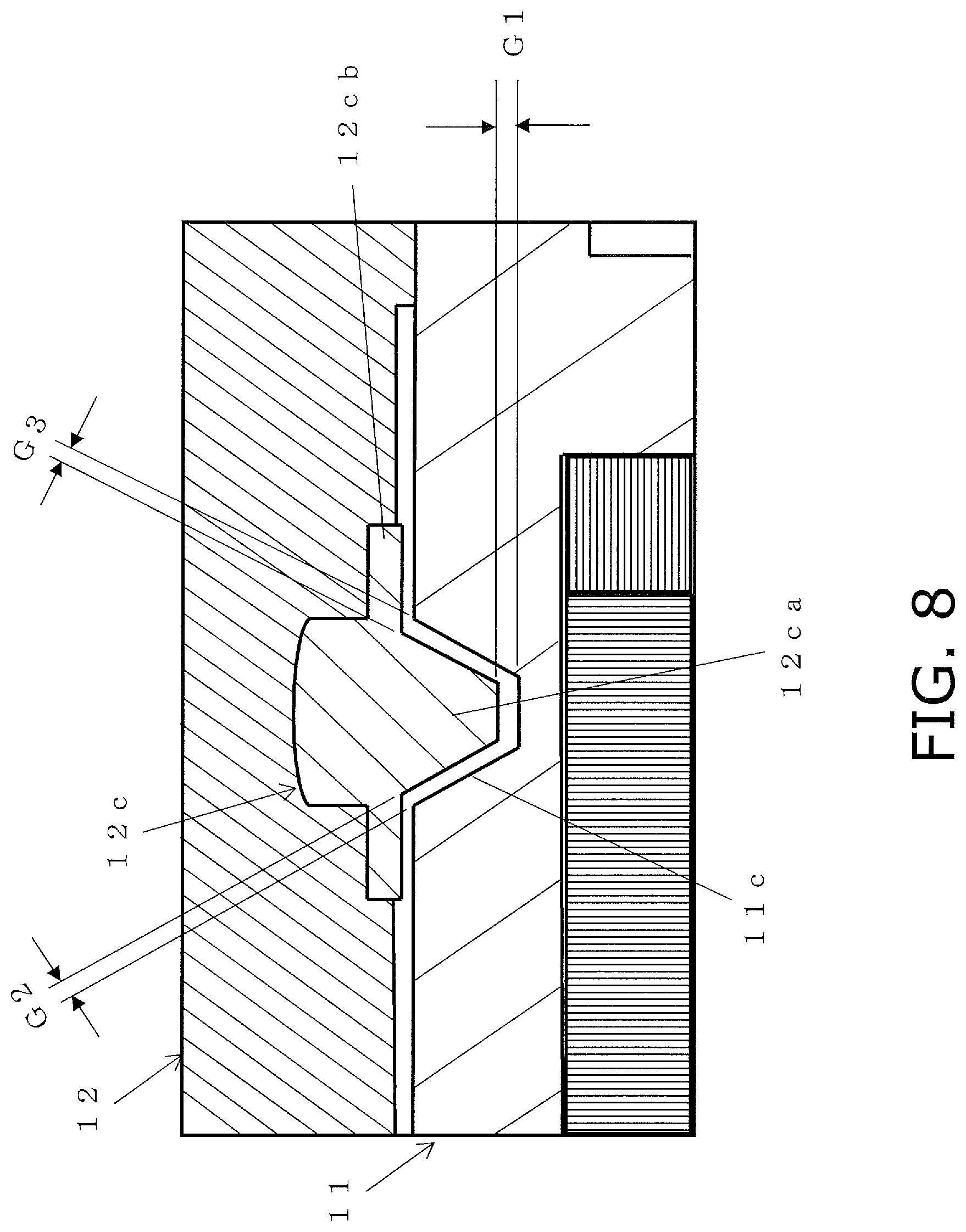 Patent US12105343 Figure 8 – Lens support mechanism, and lens barrel and camera provided with the lens support mechanism