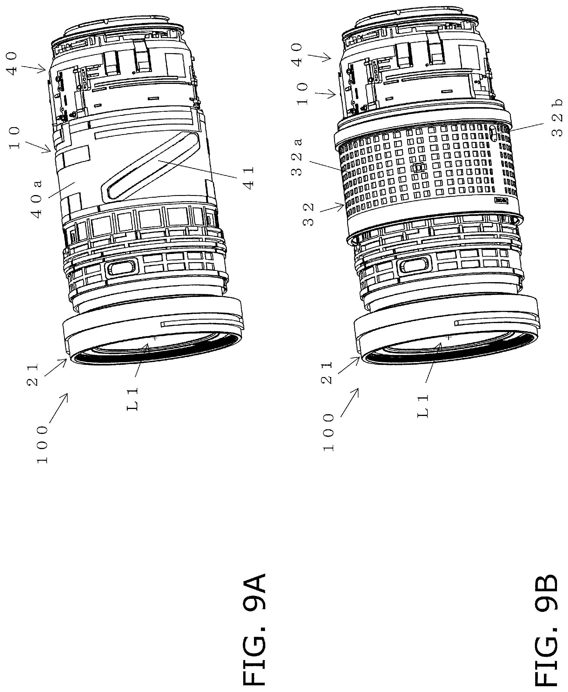 Patent US12105343 Figure 9 – Lens support mechanism, and lens barrel and camera provided with the lens support mechanism