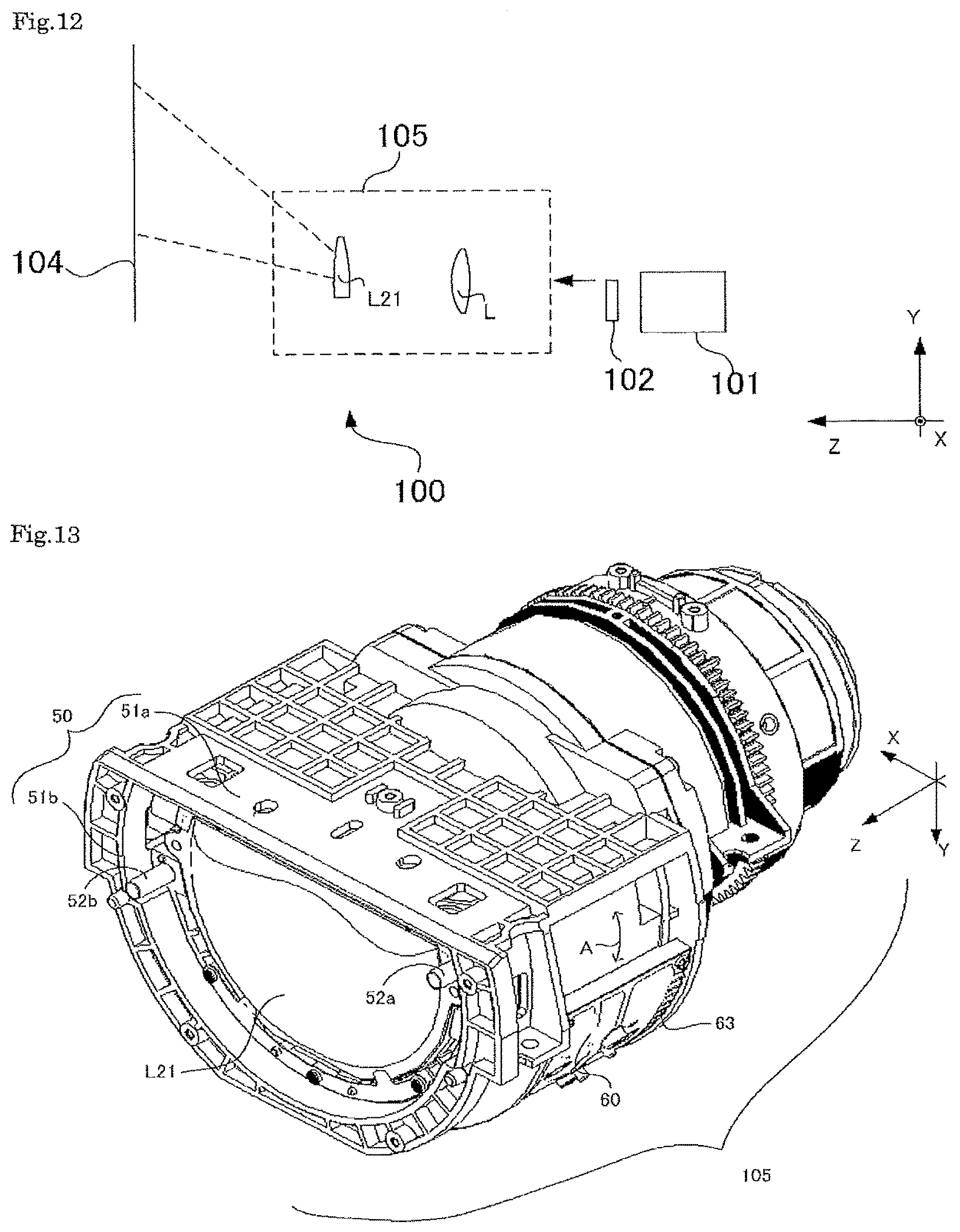 Patent US12105344 Figure 11 – Lens barrel and image projection apparatus