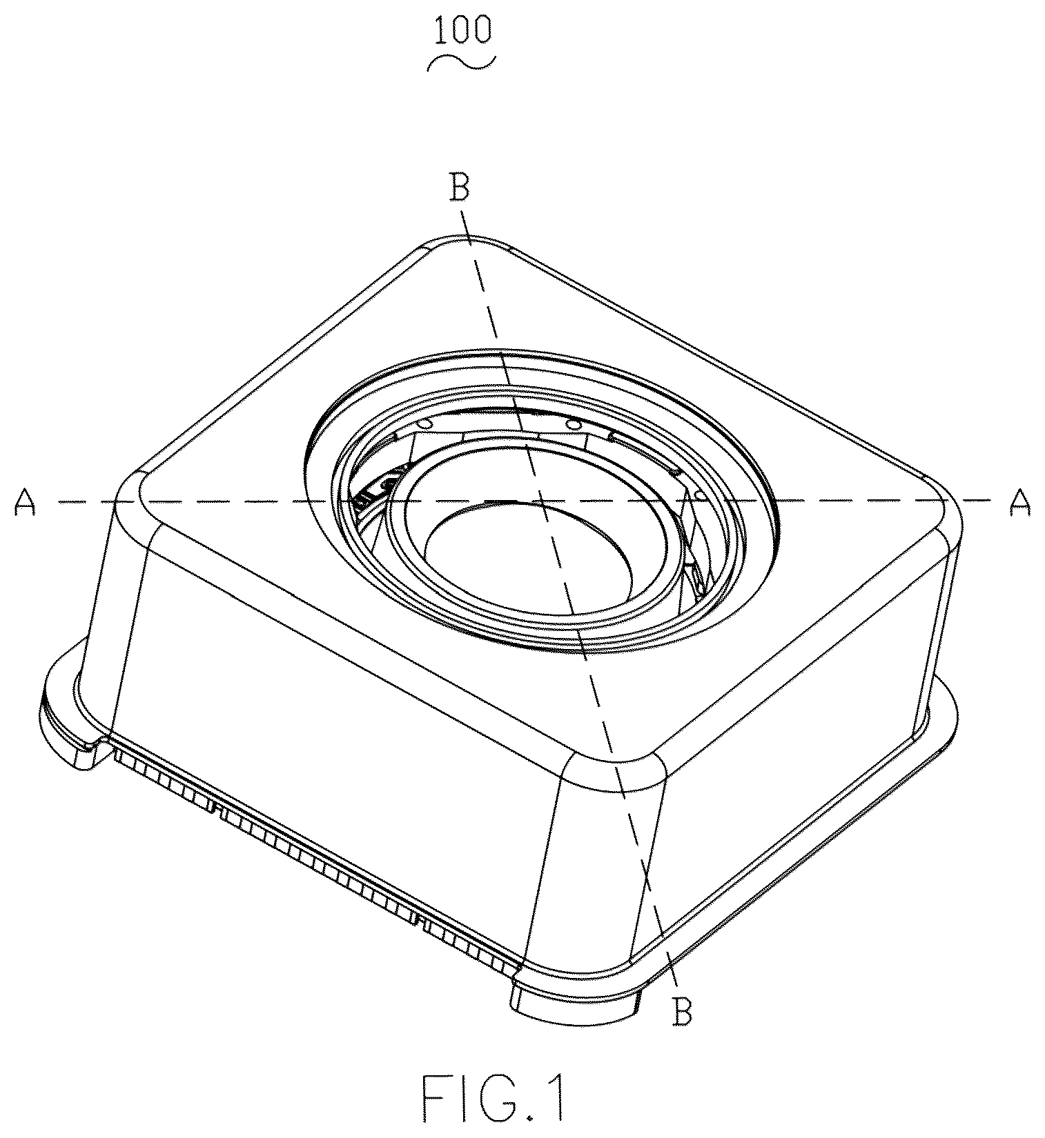 Patent US12105345 Figure 1 – Lens module