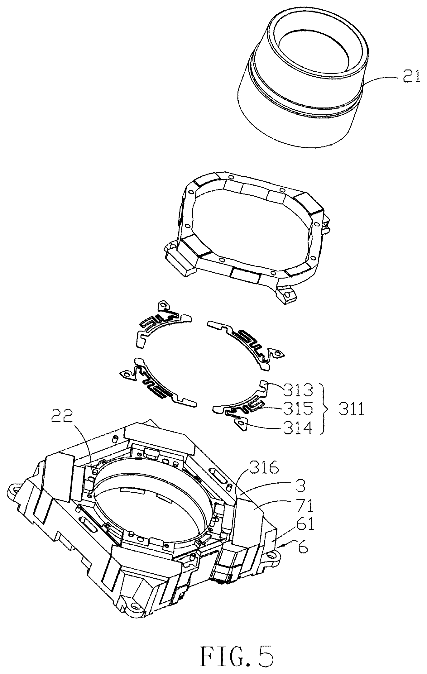 Patent US12105345 Figure 4 – Lens module
