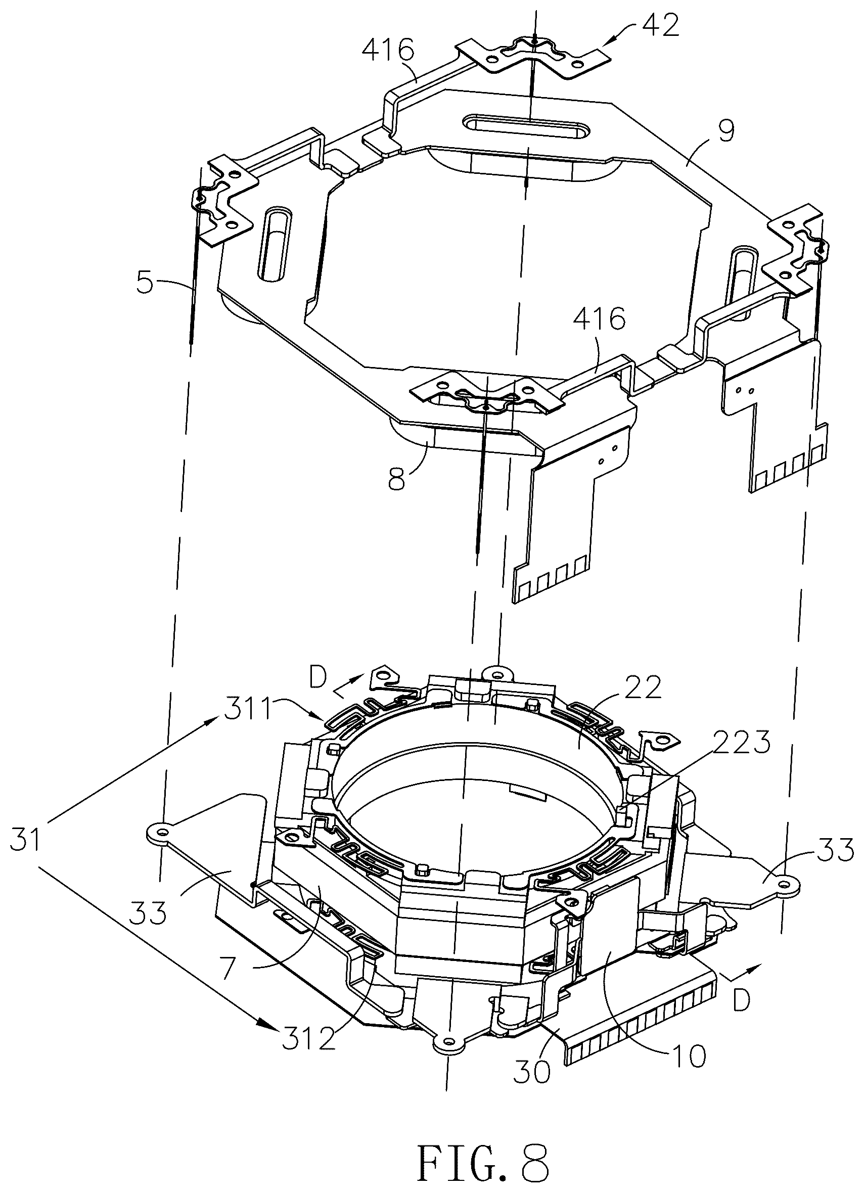 Patent US12105345 Figure 7 – Lens module