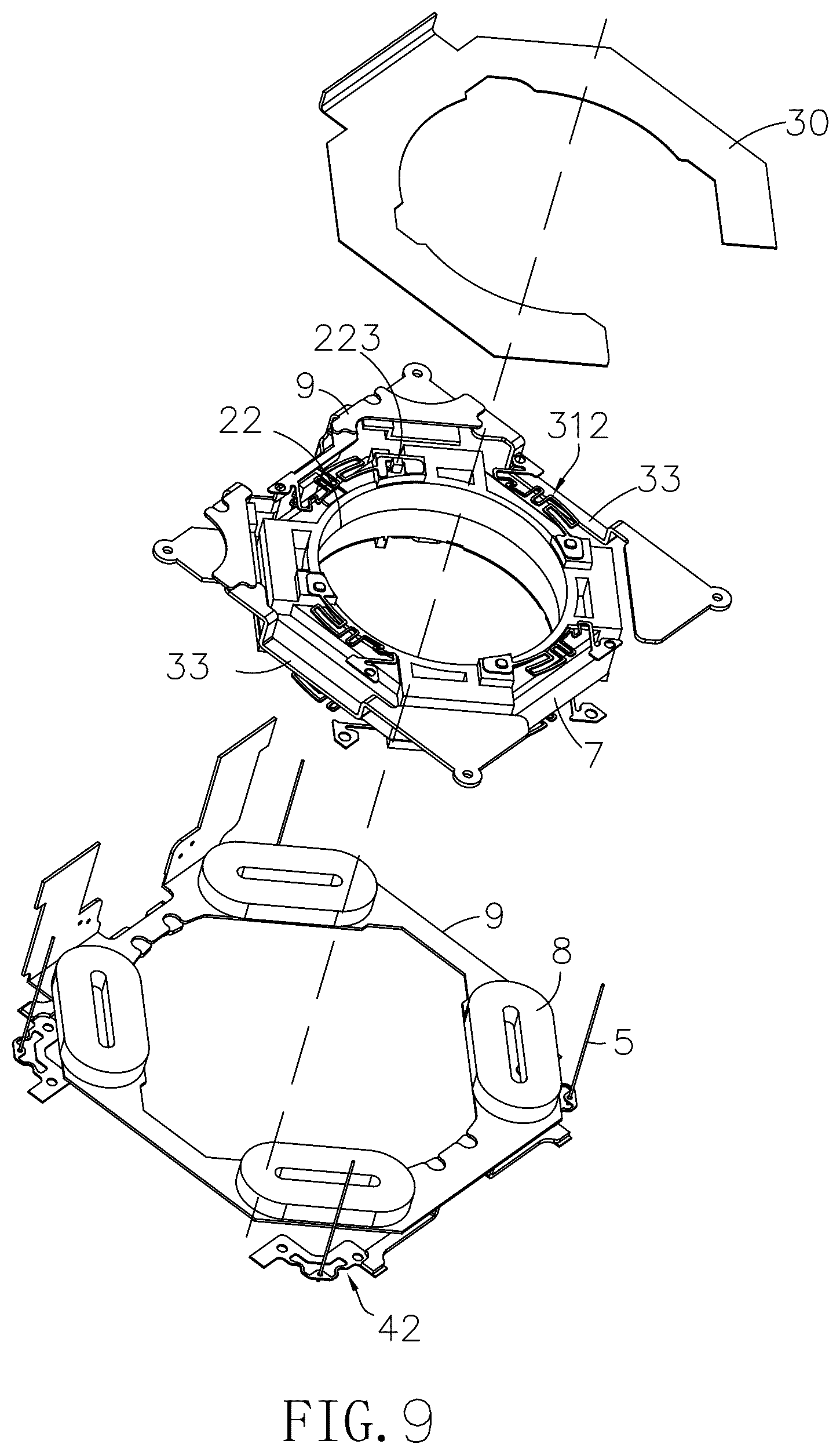 Patent US12105345 Figure 8 – Lens module