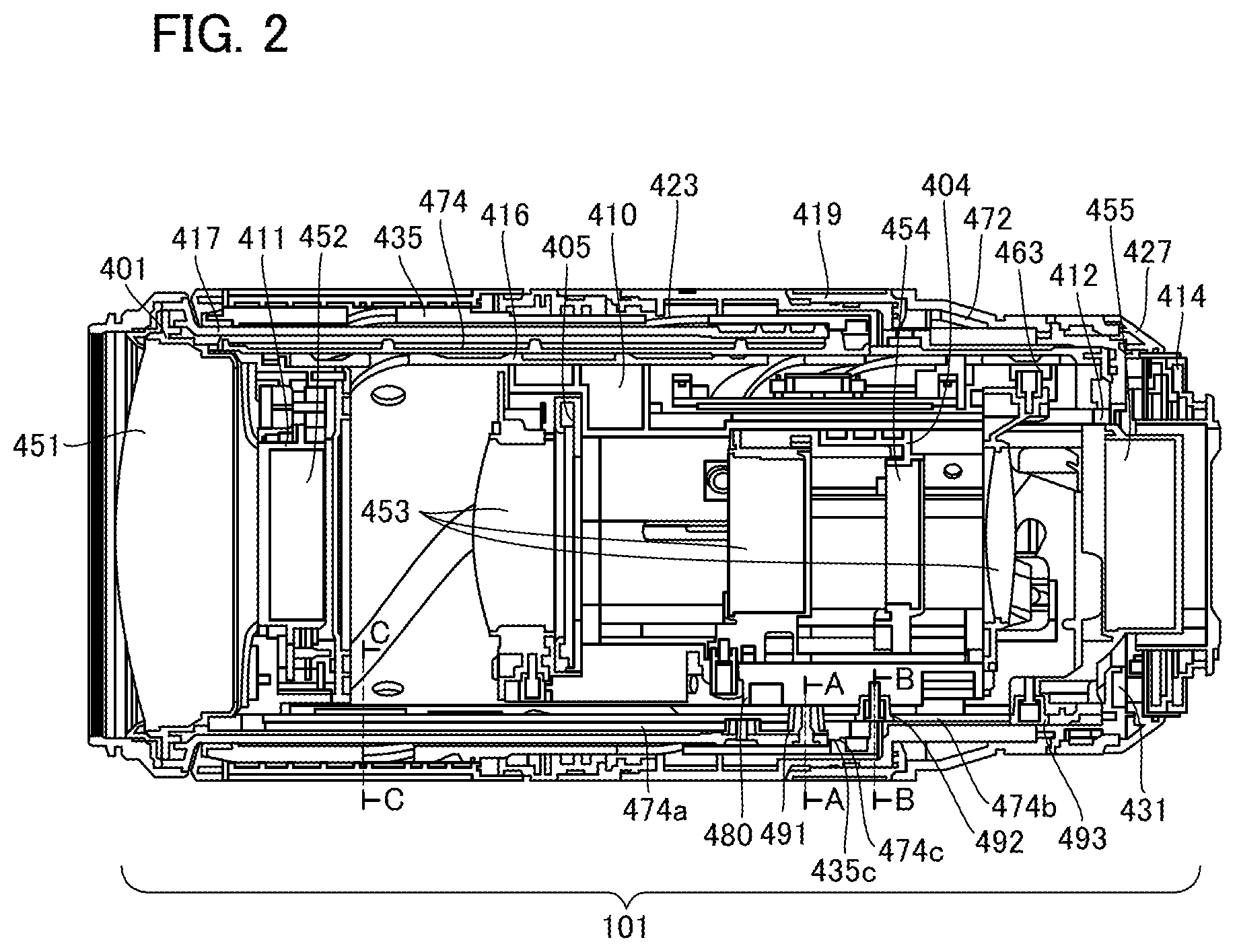 Patent US12105347 Figure 2 – Optical apparatus