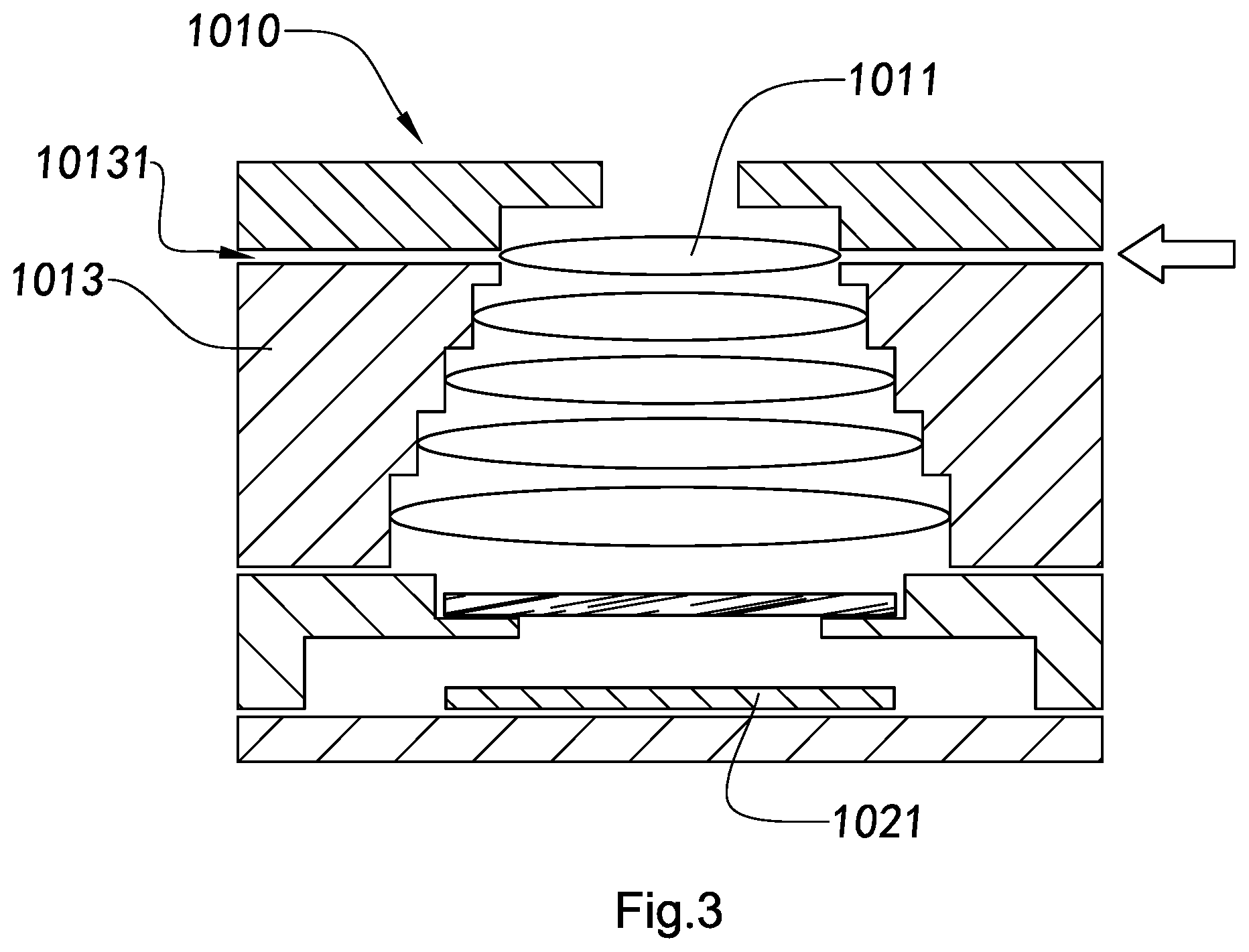 Patent US12105350 Figure 3 – Adjustable optical lens and camera module and manufacturing method and applications thereof