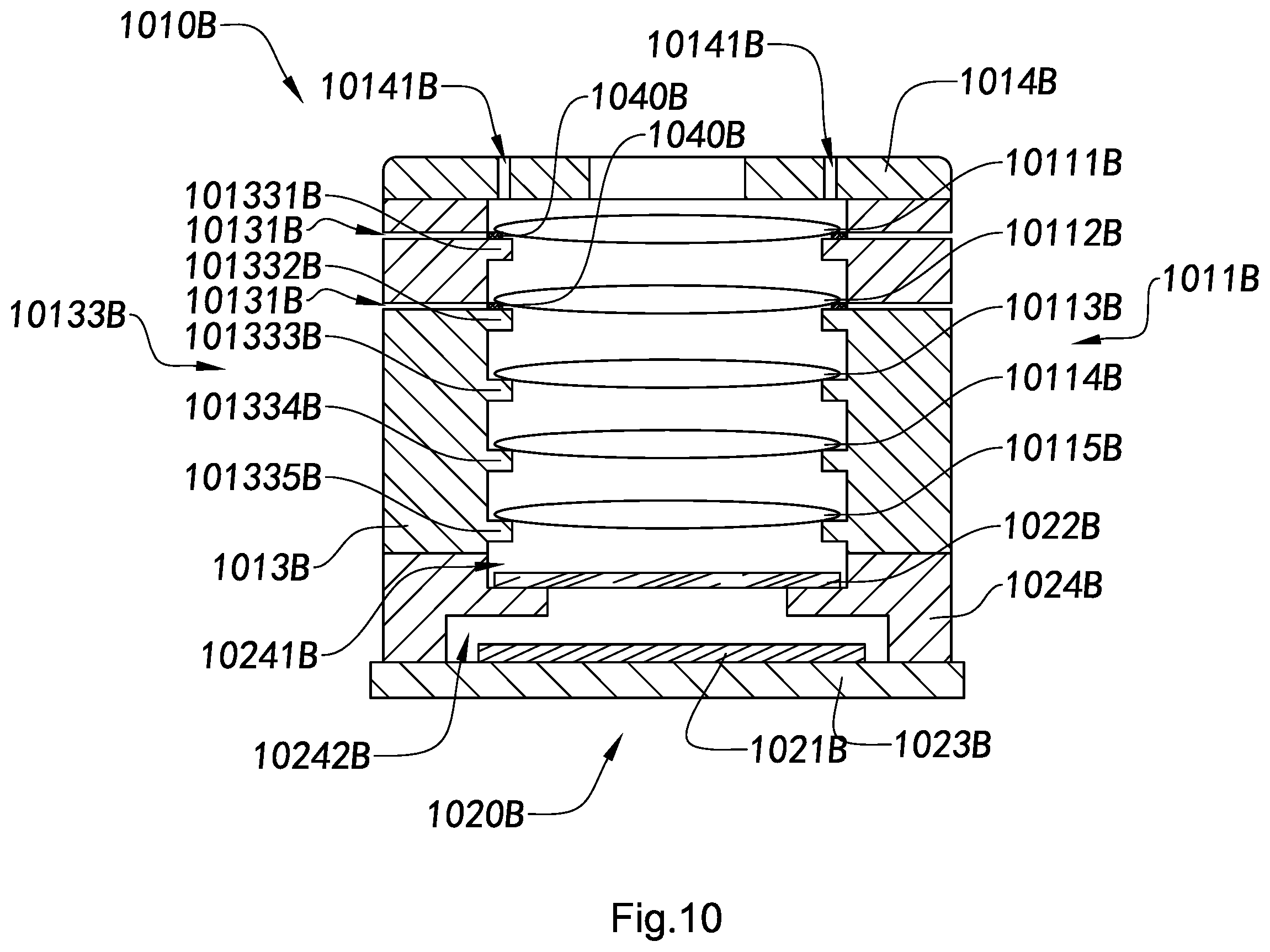 Patent US12105350 Figure 10 – Adjustable optical lens and camera module and manufacturing method and applications thereof