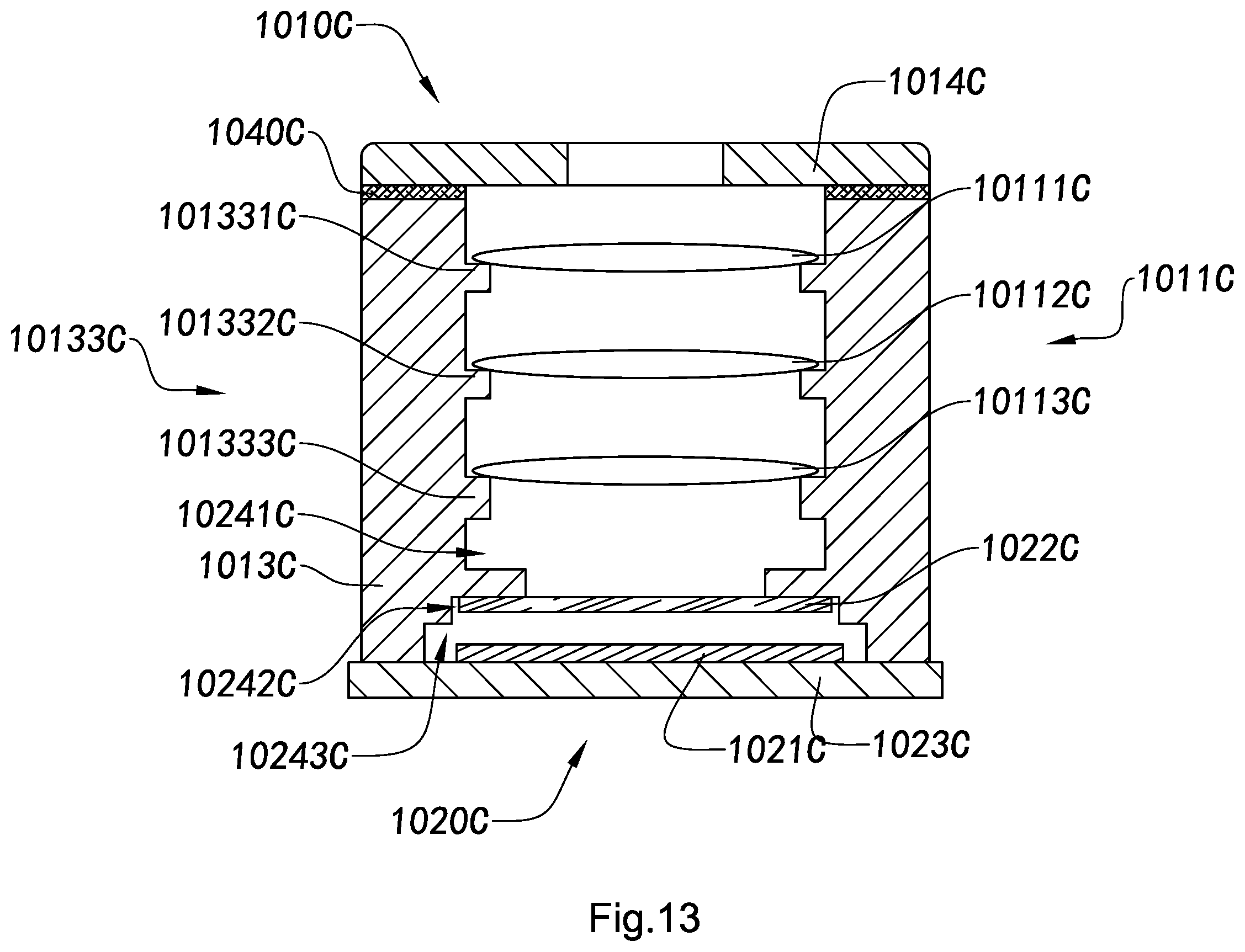 Patent US12105350 Figure 13 – Adjustable optical lens and camera module and manufacturing method and applications thereof