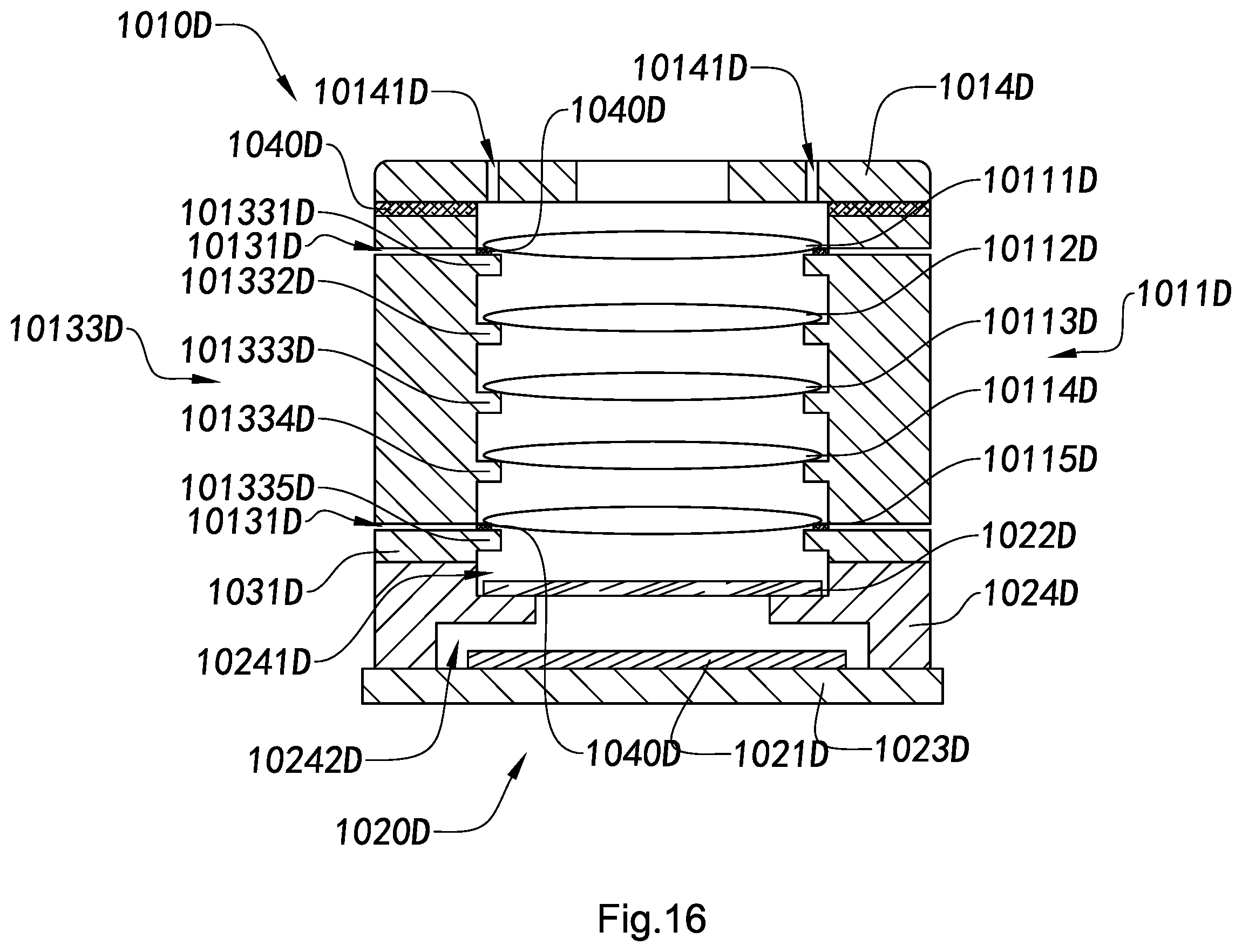 Patent US12105350 Figure 16 – Adjustable optical lens and camera module and manufacturing method and applications thereof