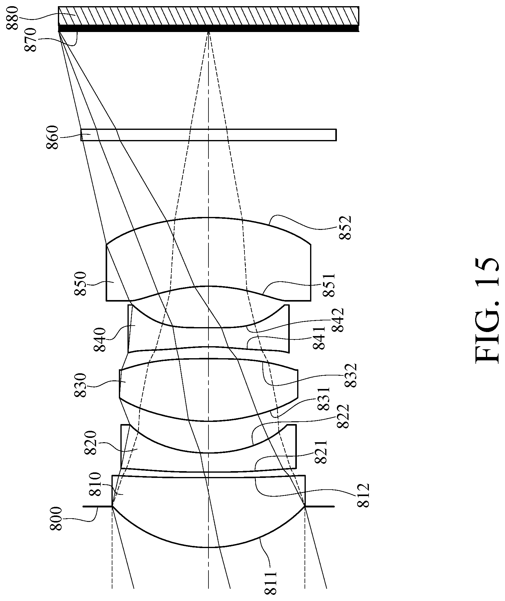 Patent US12105353 Figure 15 – Optical imaging lens system, image capturing unit and electronic device