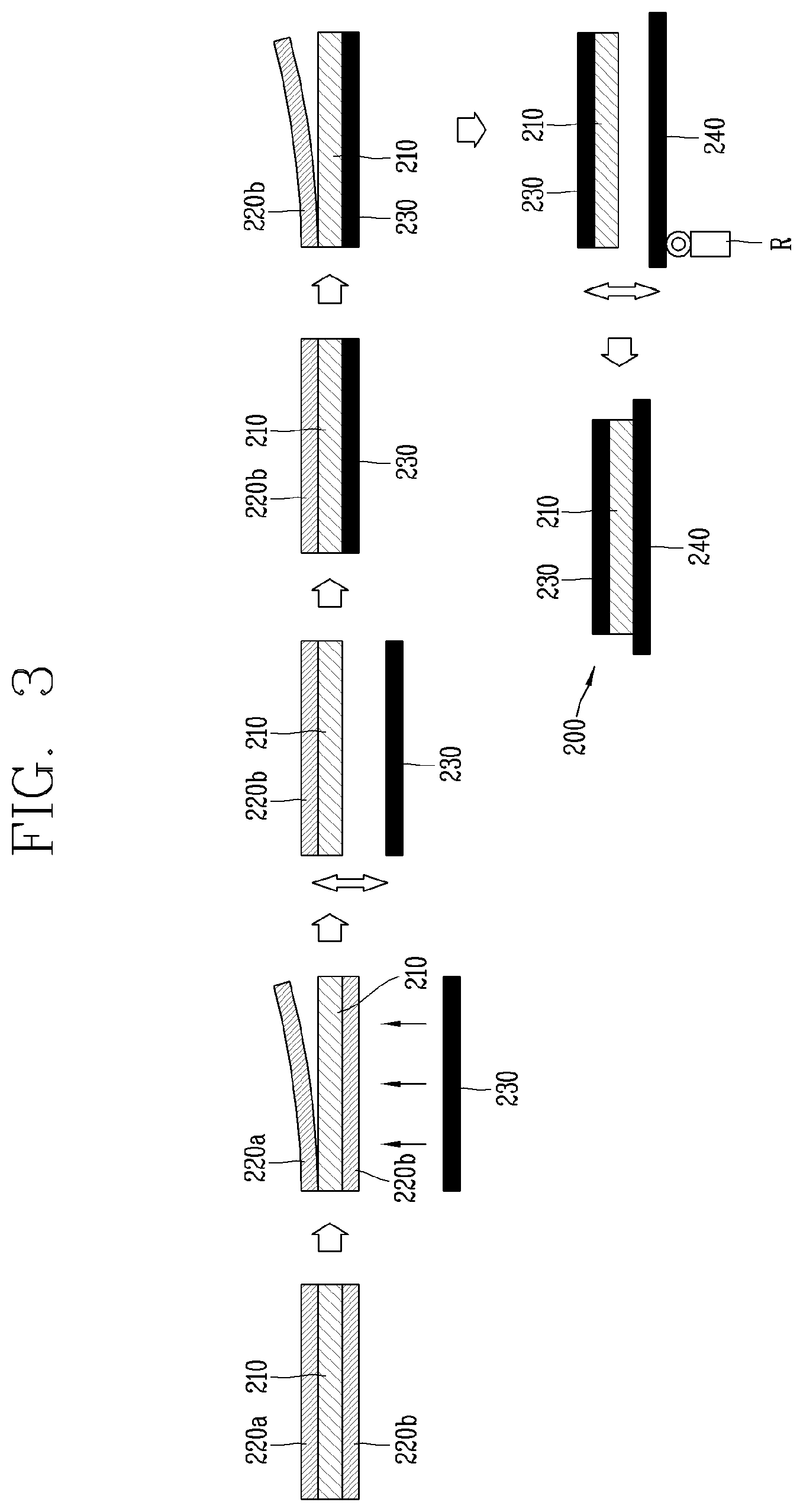 Patent US12105368 Figure 3 – Curved display device manufacturing method