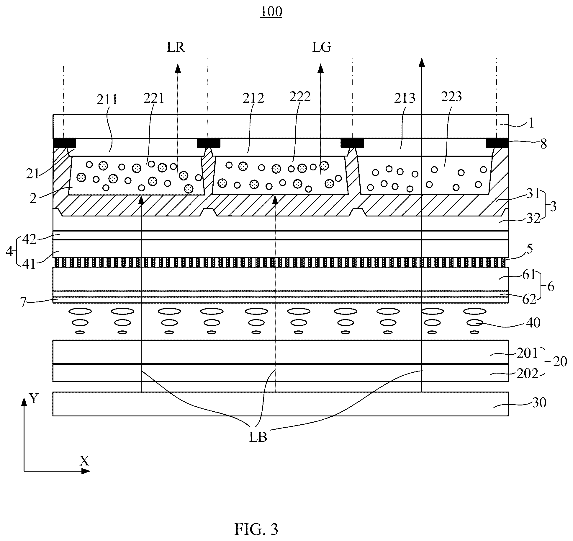 Patent US12105372 Figure 3 – Color film substrate, display panel and display device