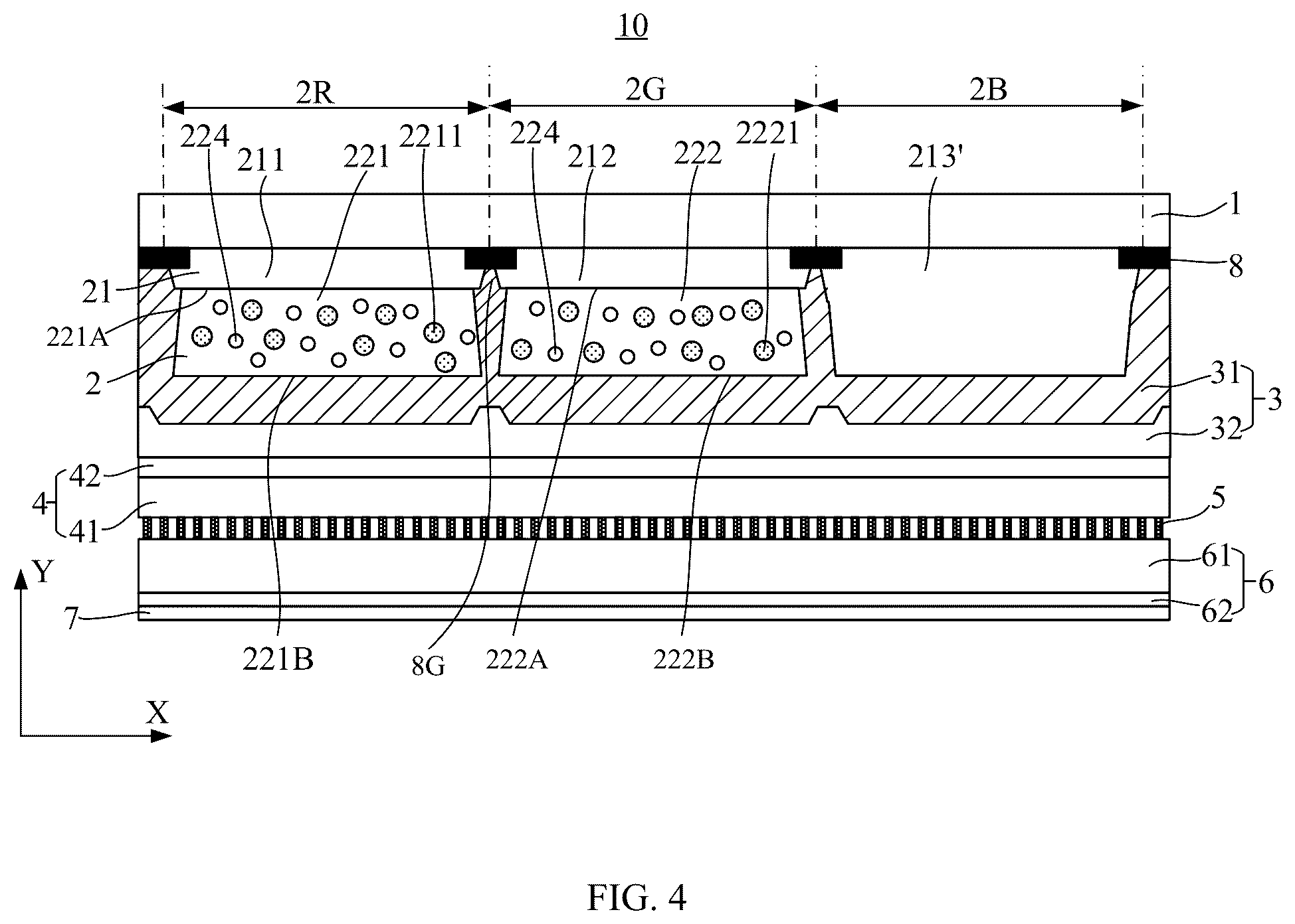 Patent US12105372 Figure 4 – Color film substrate, display panel and display device