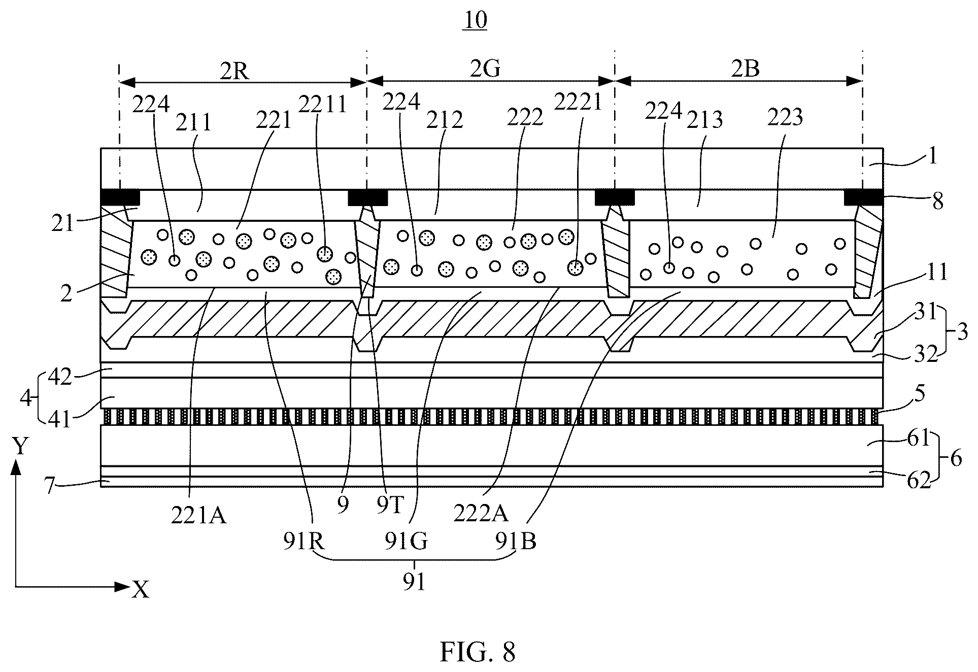 Patent US12105372 Figure 7 – Color film substrate, display panel and display device